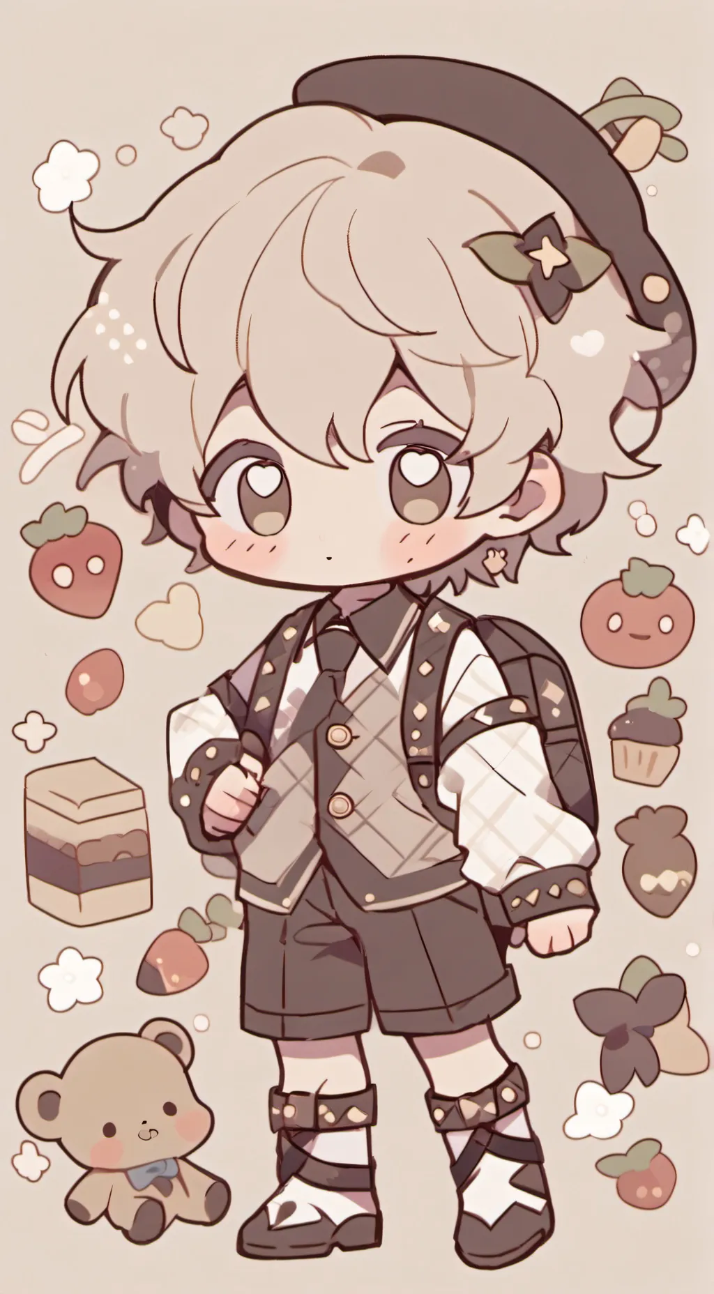 ai character: Cake (Snuppy) background