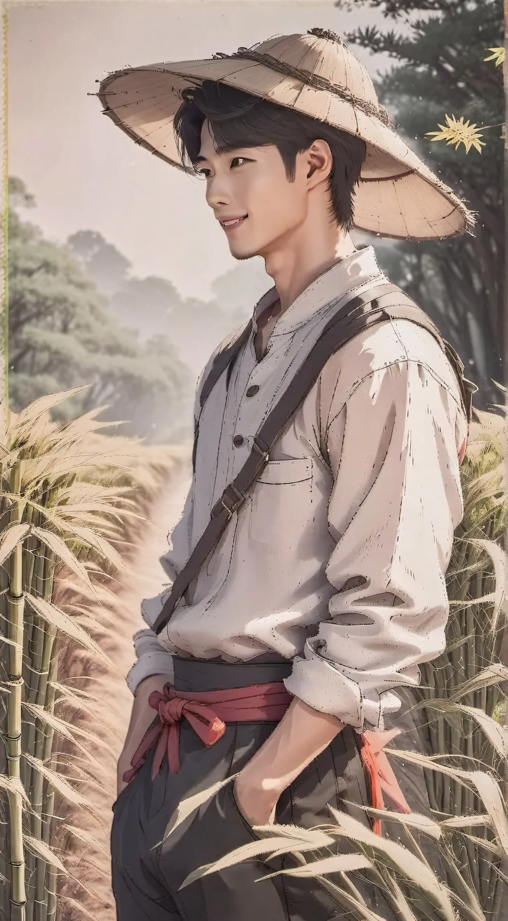 ai character: Lee Ha-Jun  background