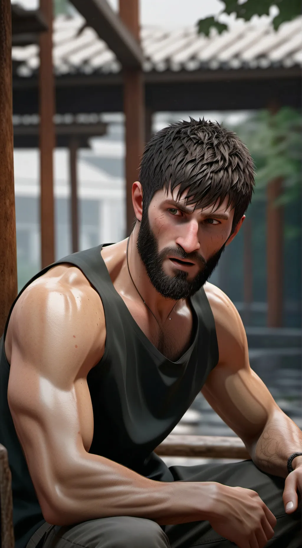 ai character: magomed ankalaev  background