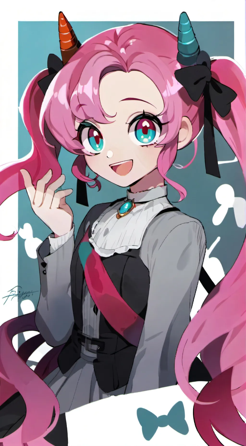 ai character: Pinky pie  background