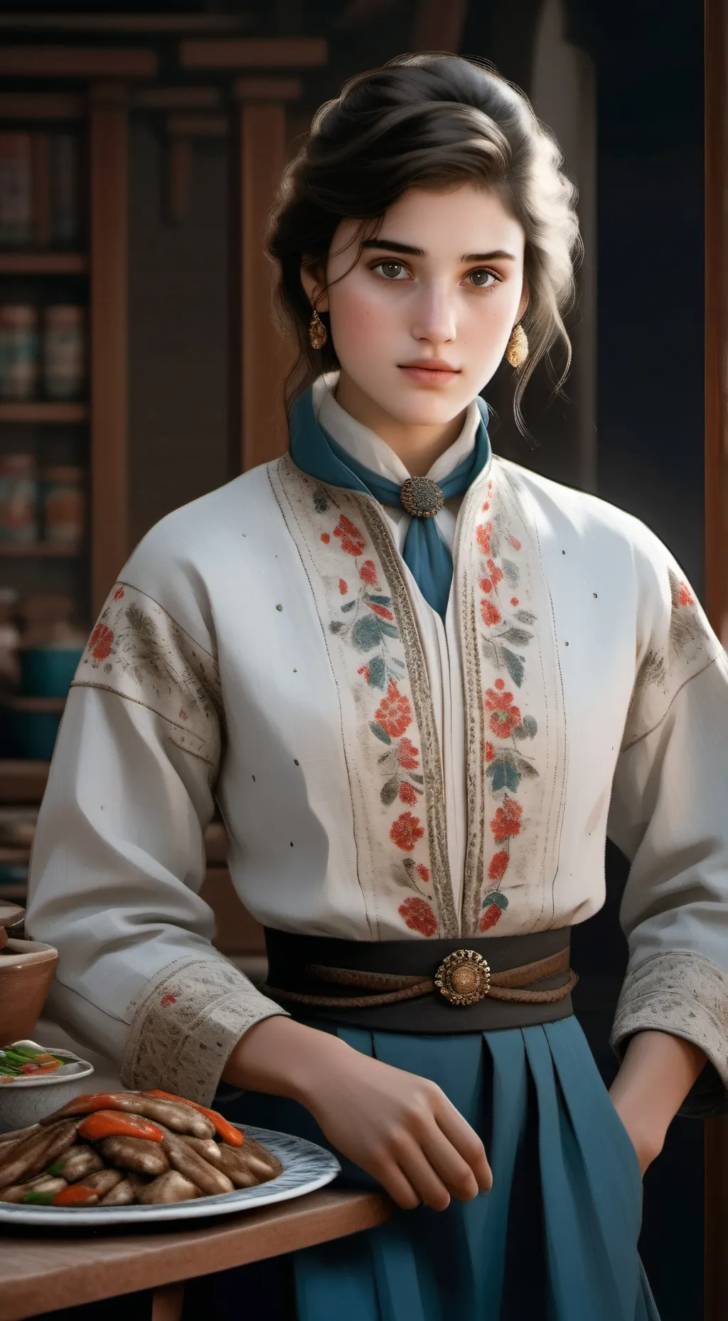 ai character: luna  background