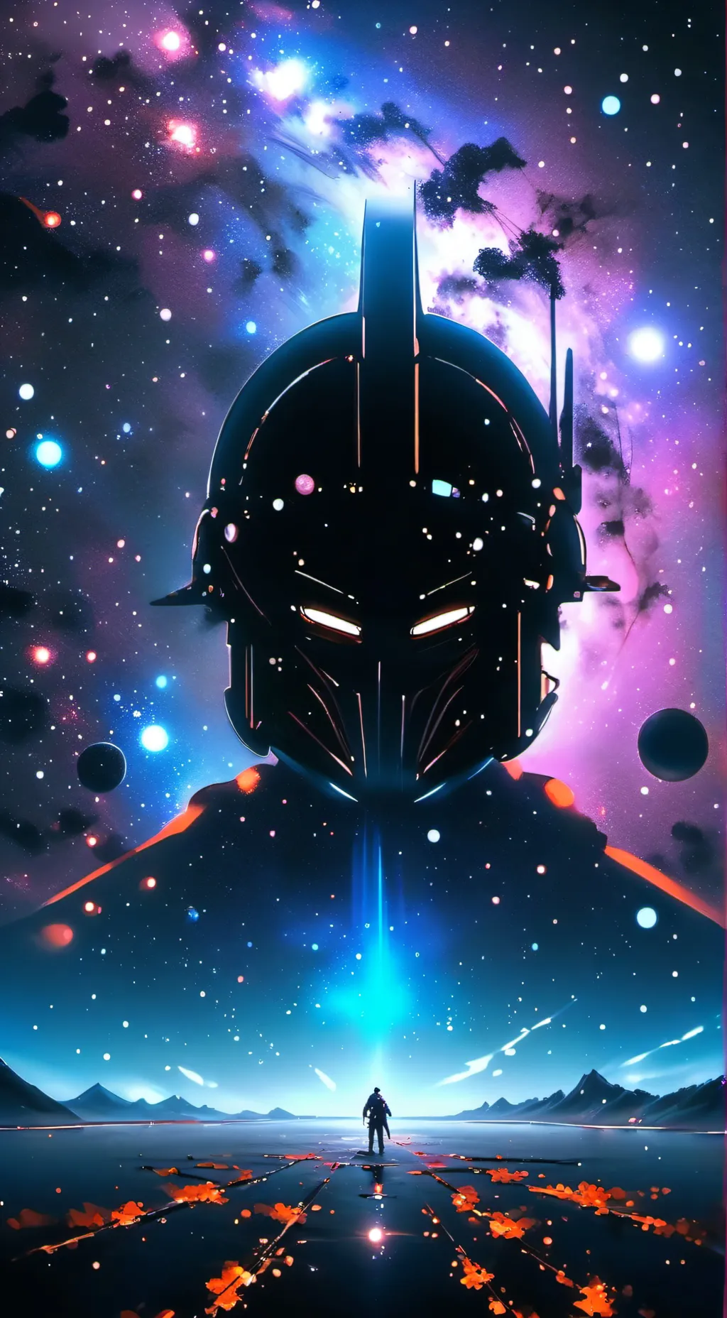 ai character: rey galáctico  background