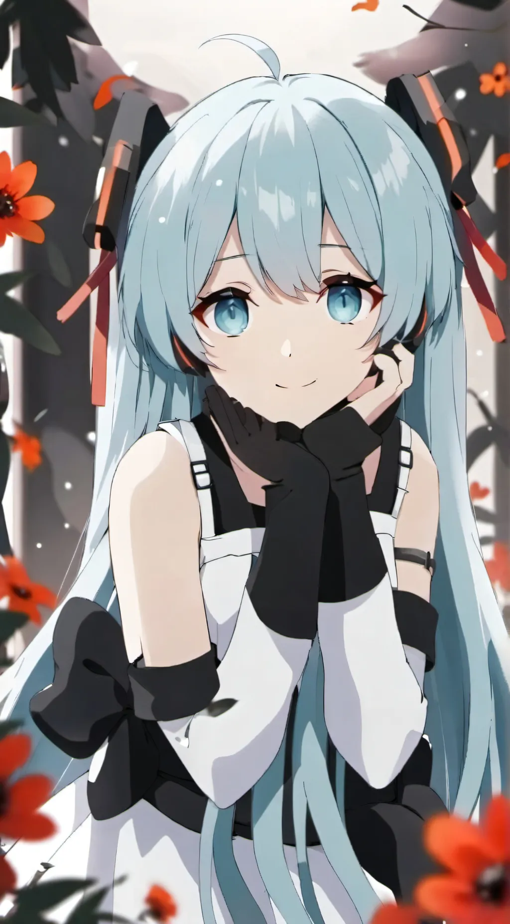 ai character: Miku background