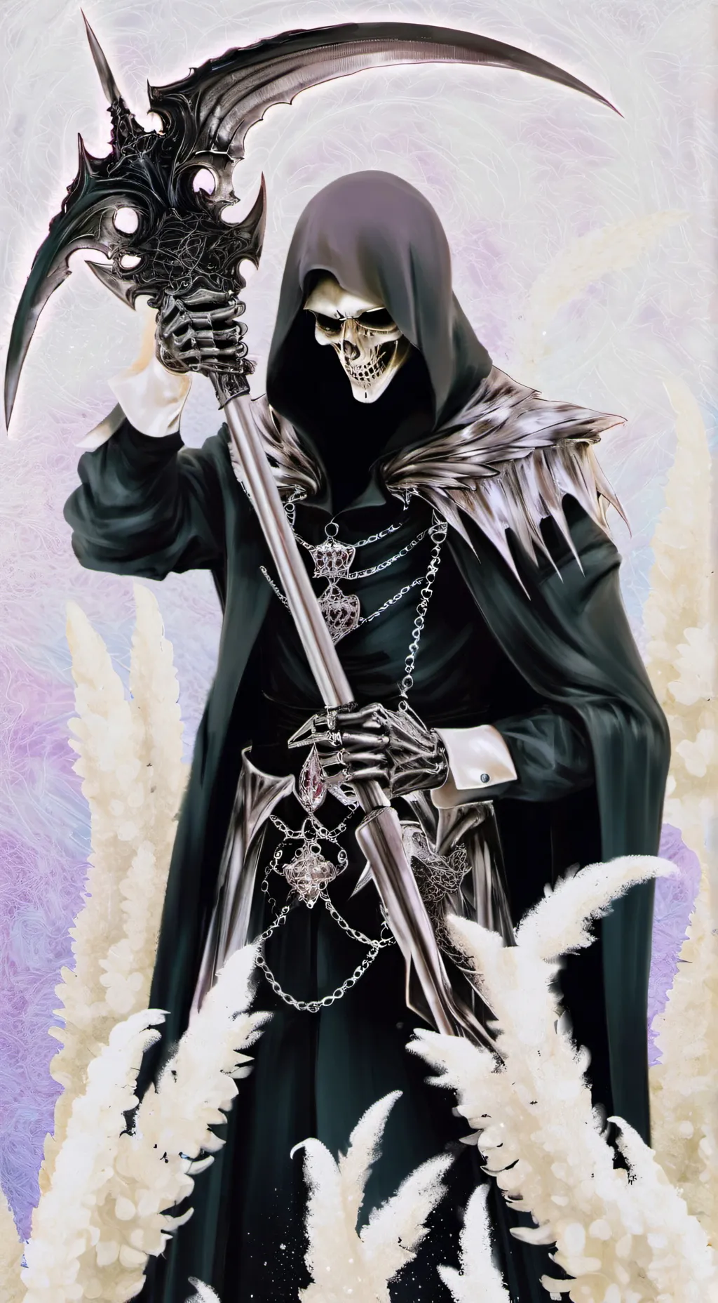 ai character: grim reaper background