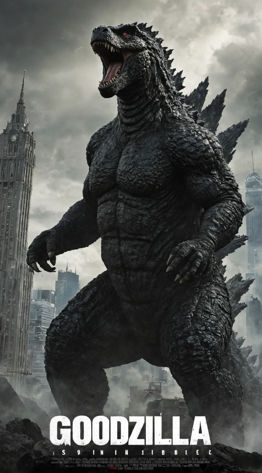 ai character: Godzilla tf background