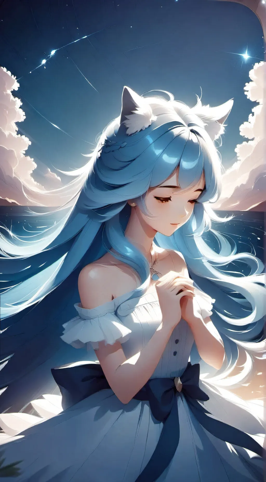 ai character: Celestia background