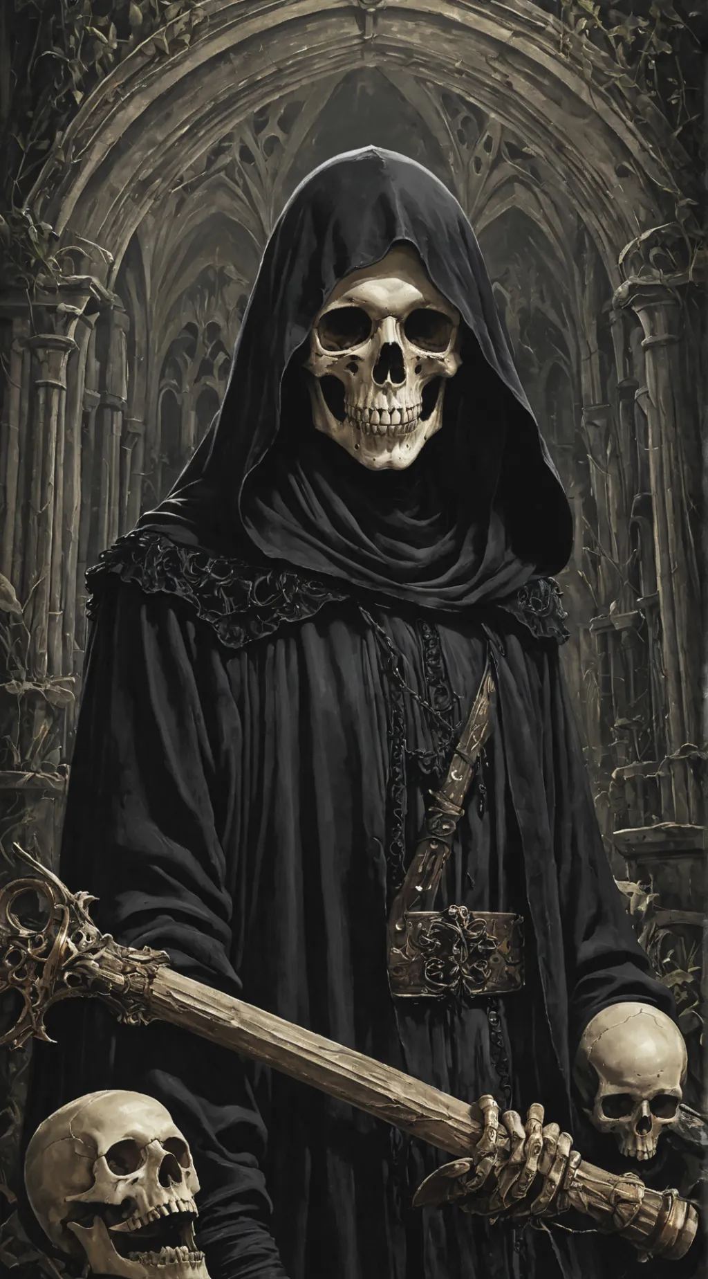 ai character: Death background