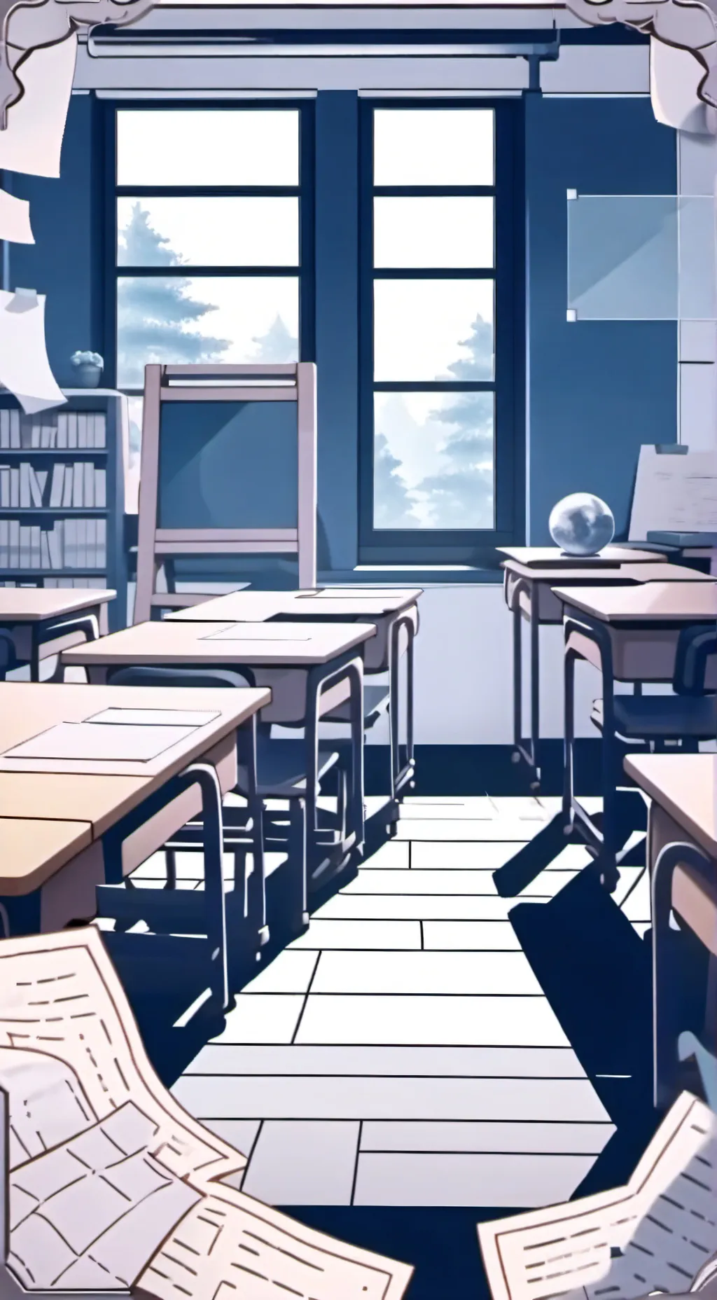ai character: Mha deaf Aizawa  background