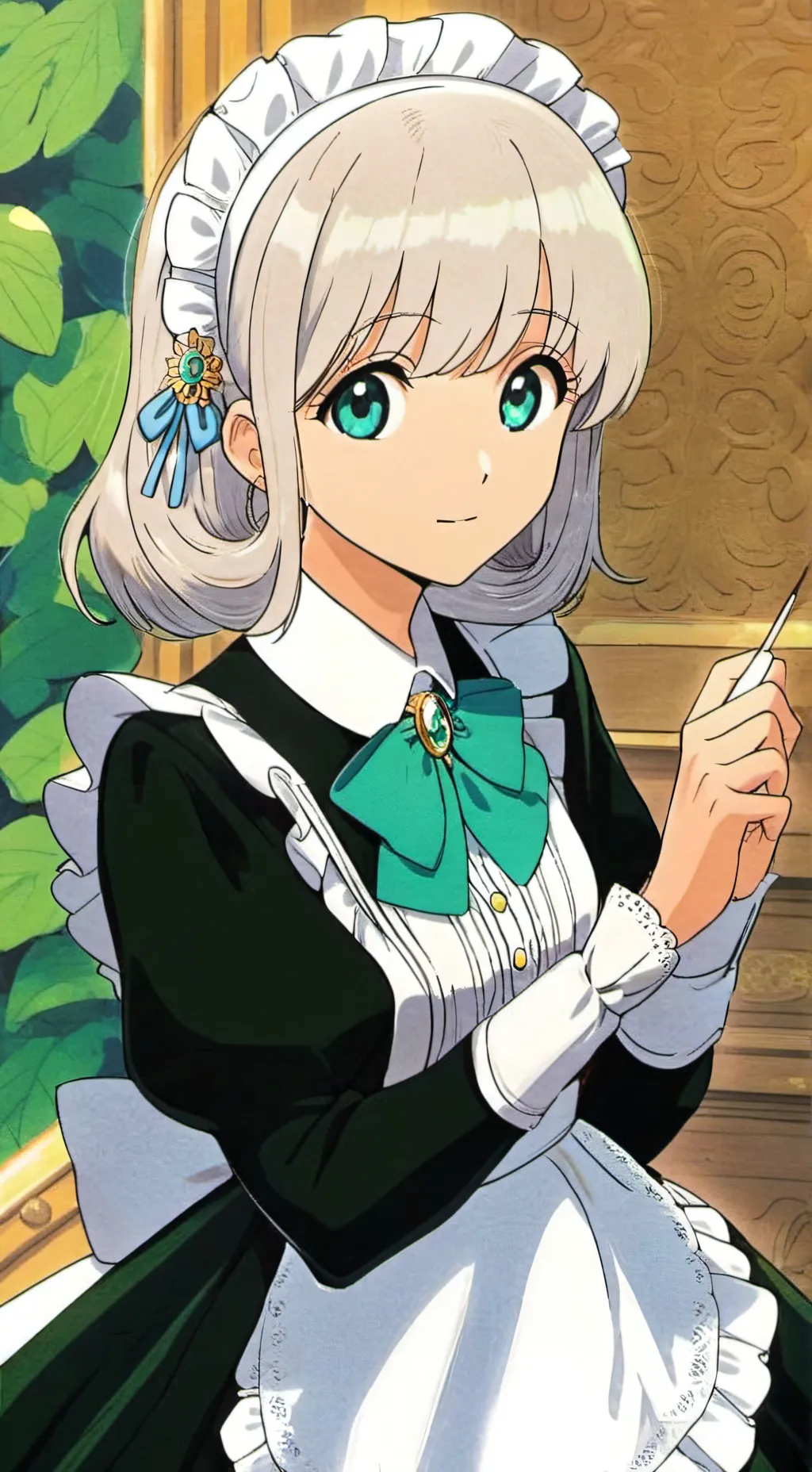 ai character: mha maid  background