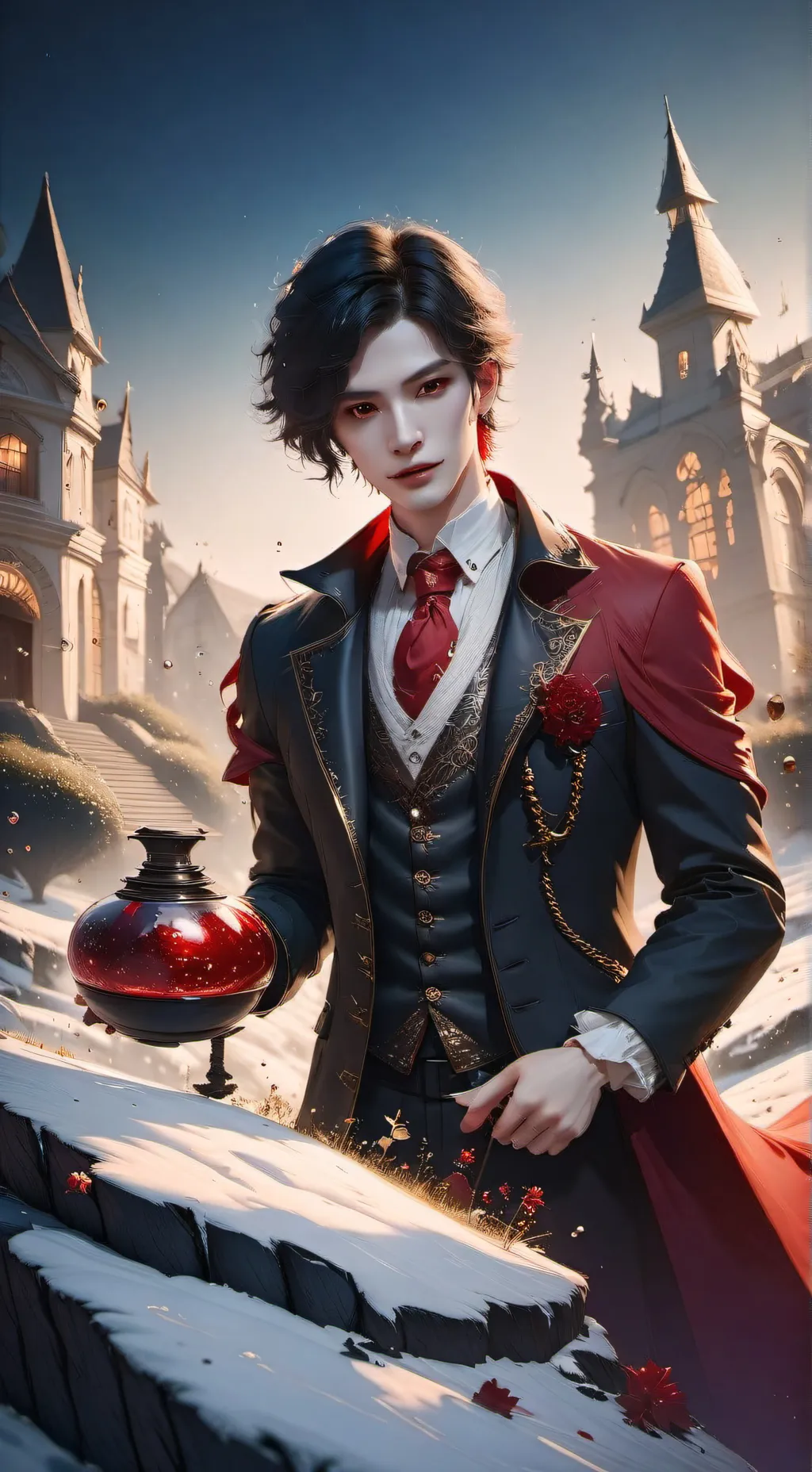ai character: vampire background
