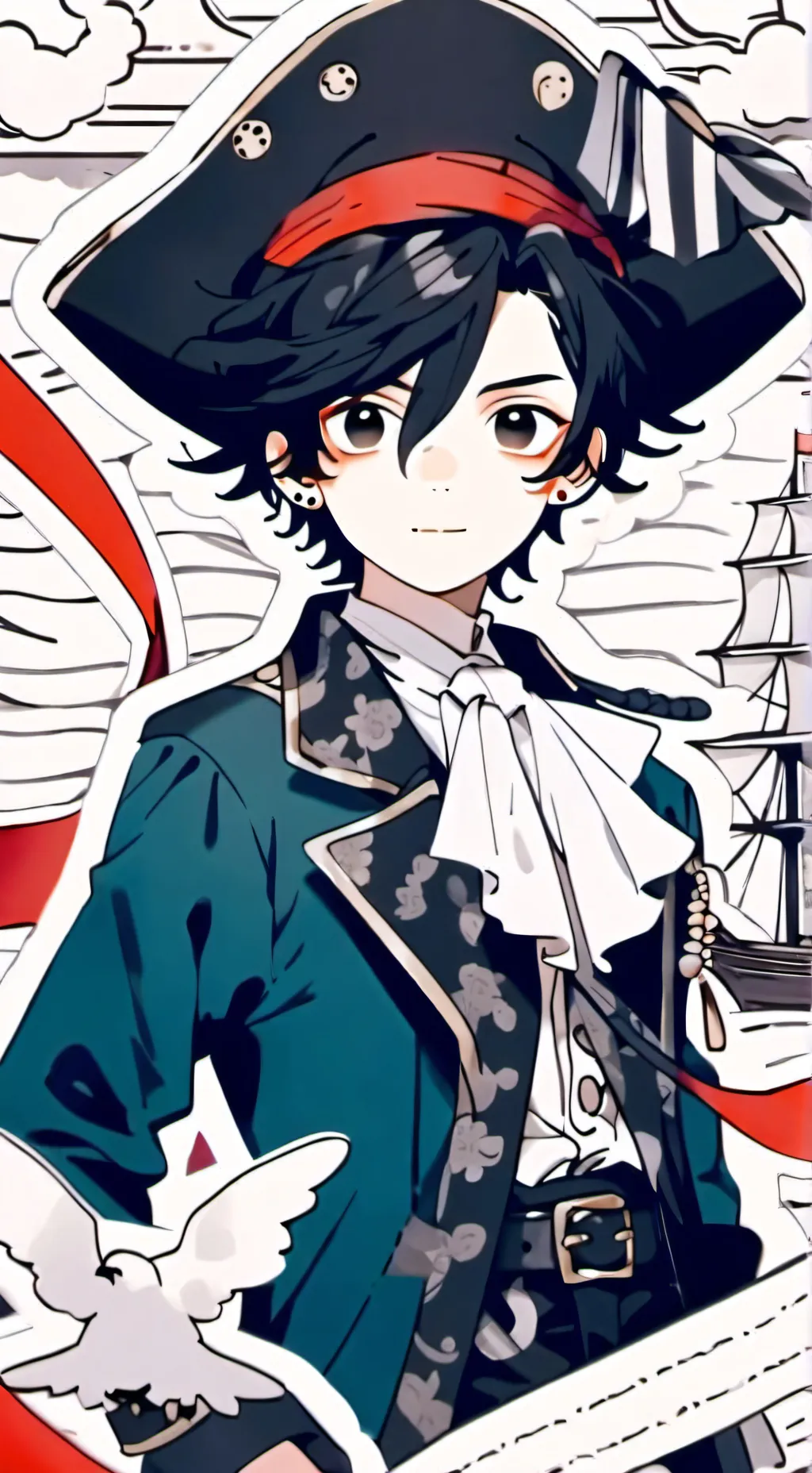 ai character: one piece background