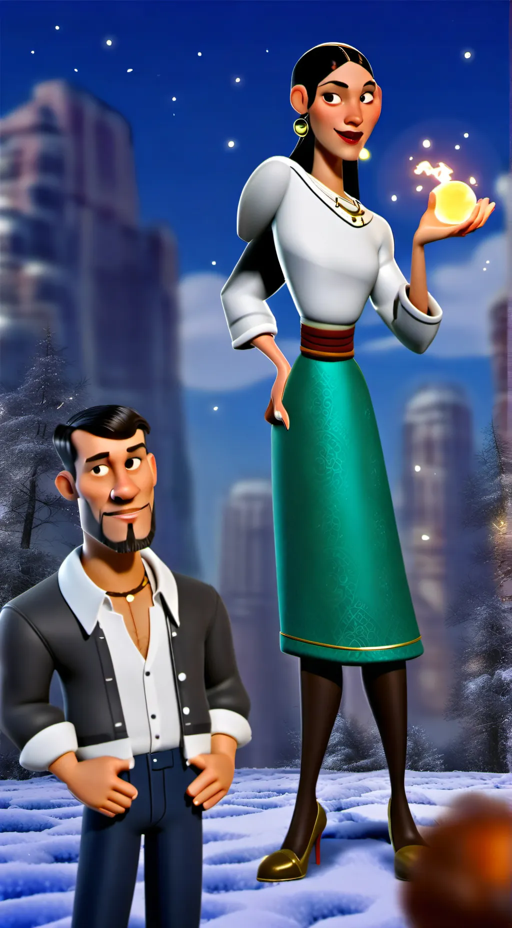 ai character: Аня background