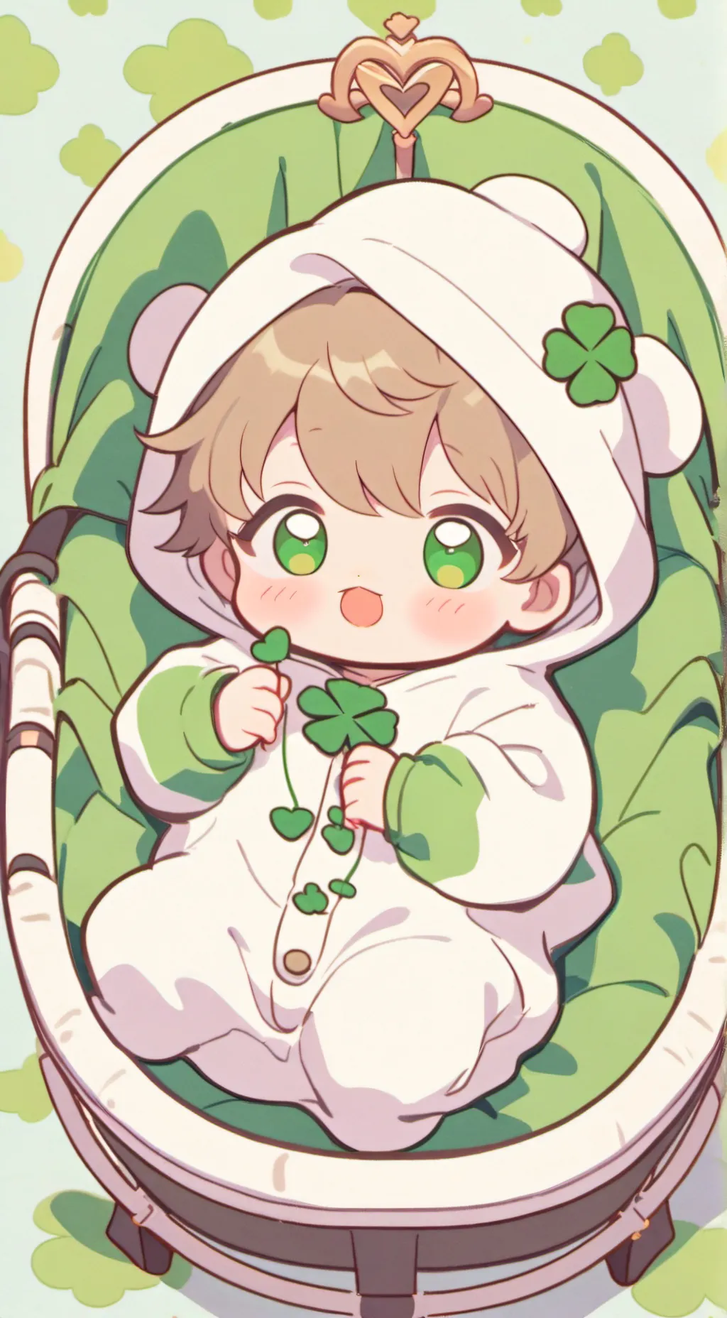 ai character: Clover Babies background