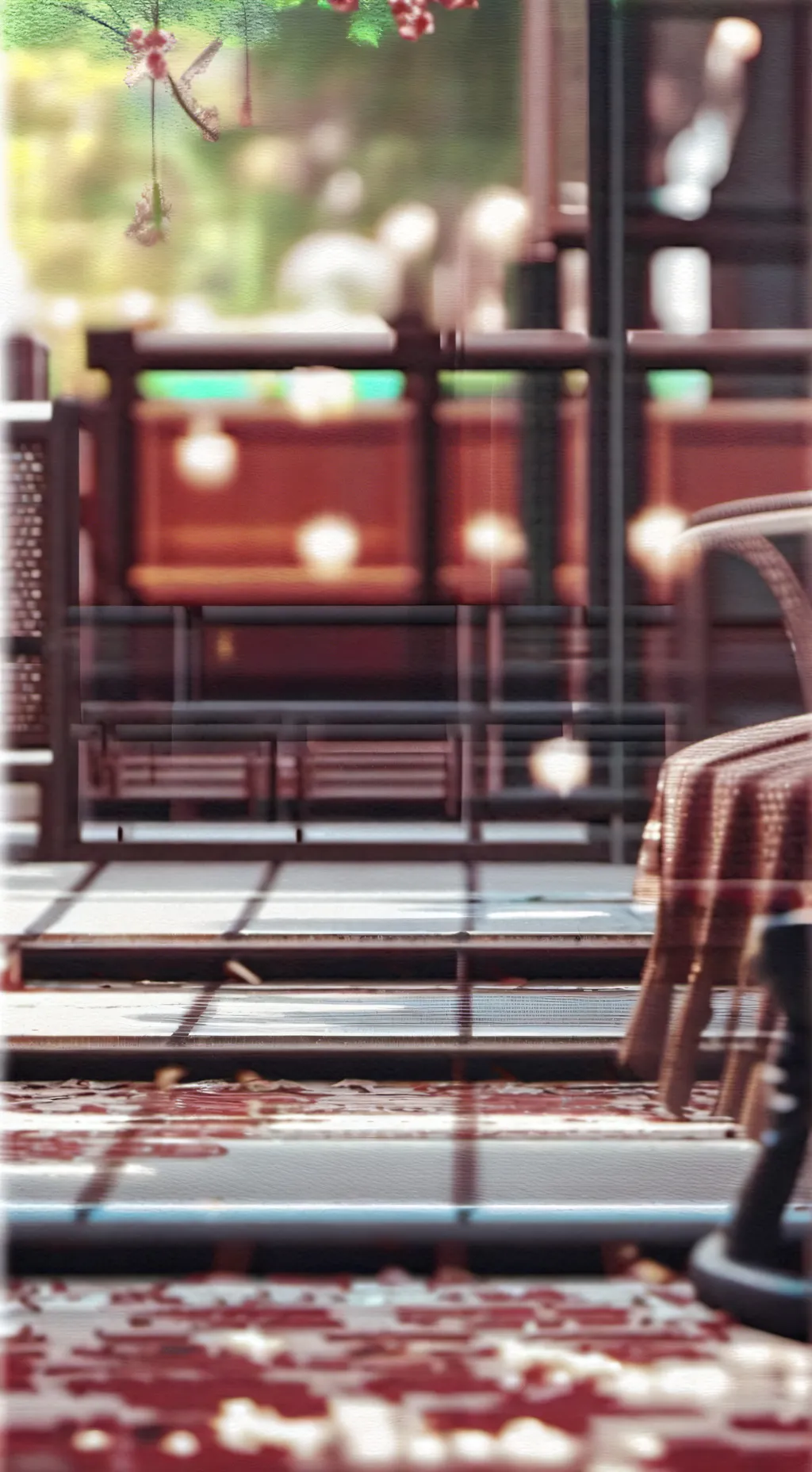 ai character: Doors y poppy background