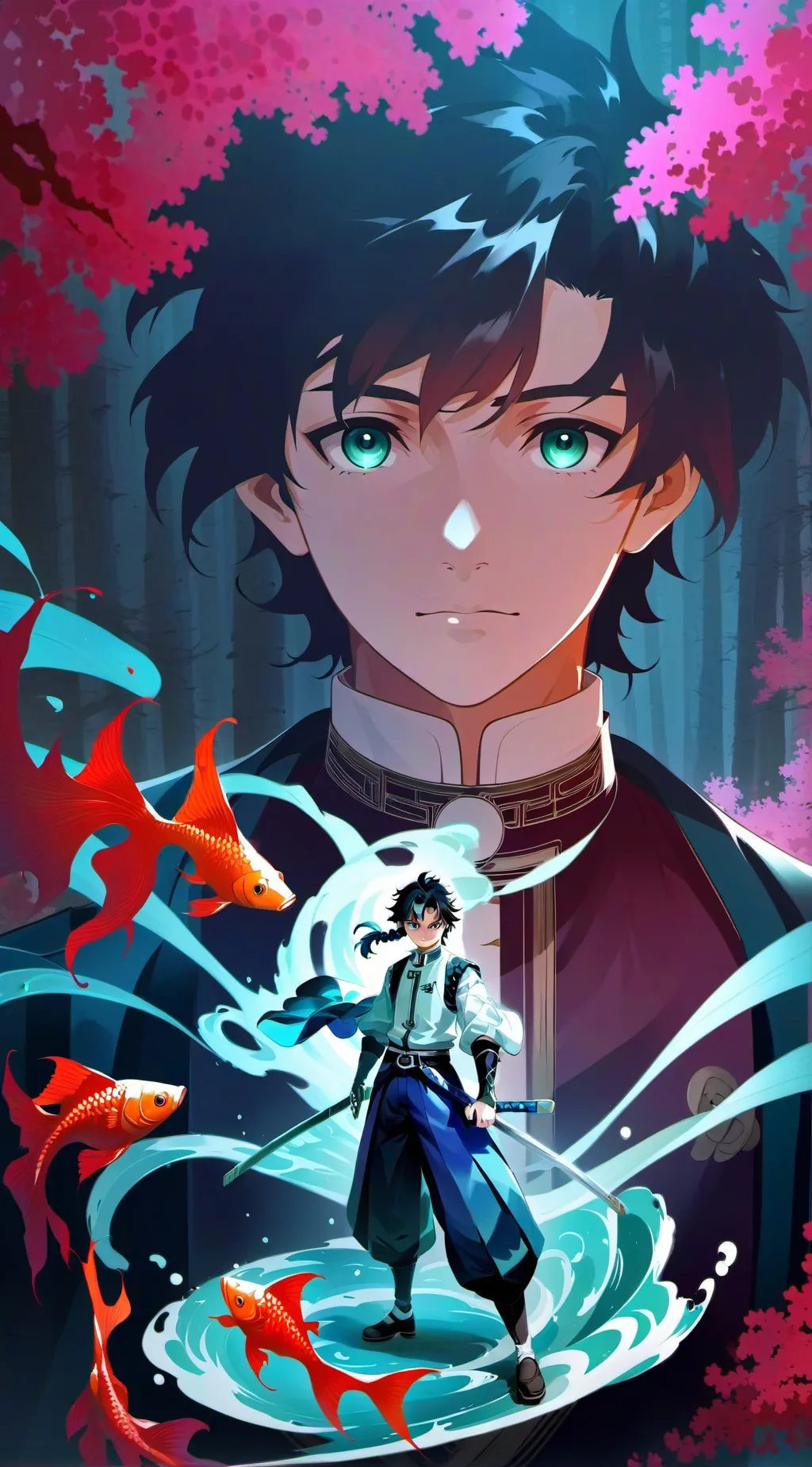 ai character: kny background