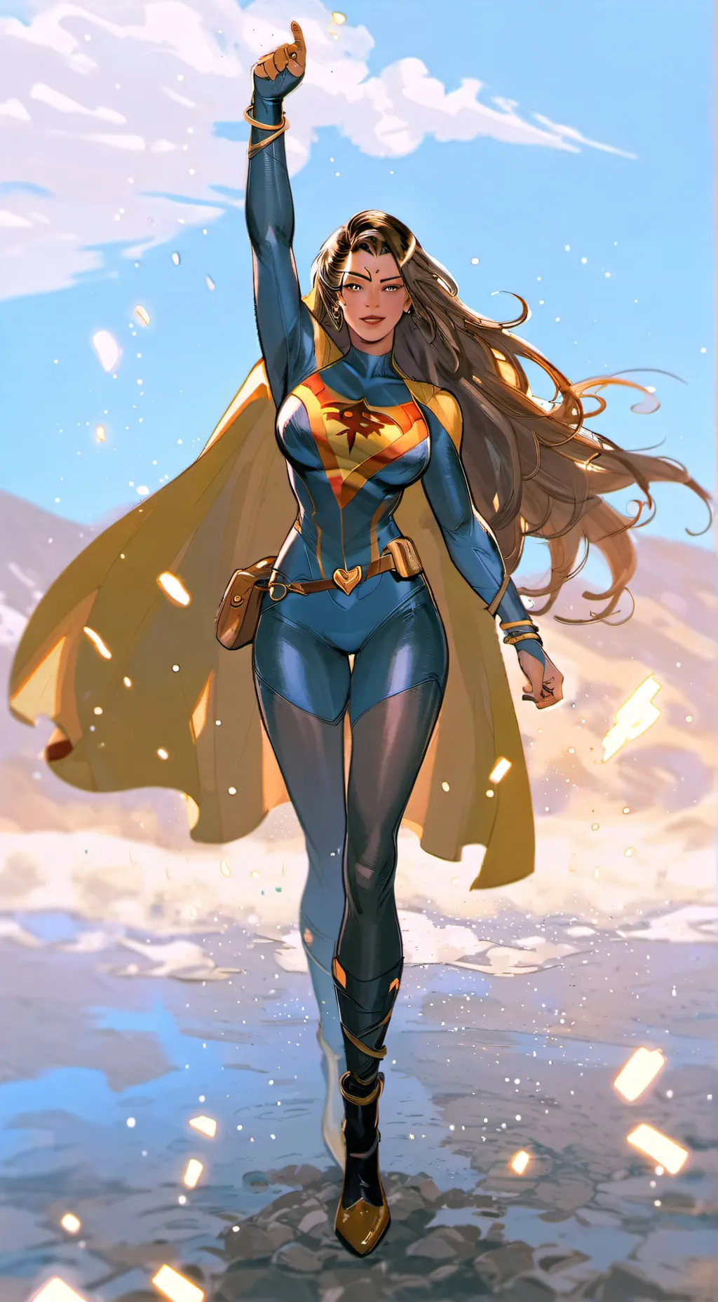 ai character: Quirky Hero background