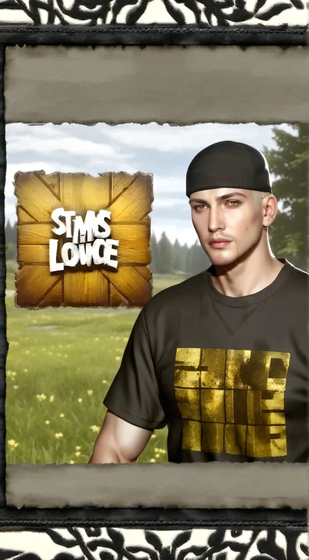 ai character: Eminem  background