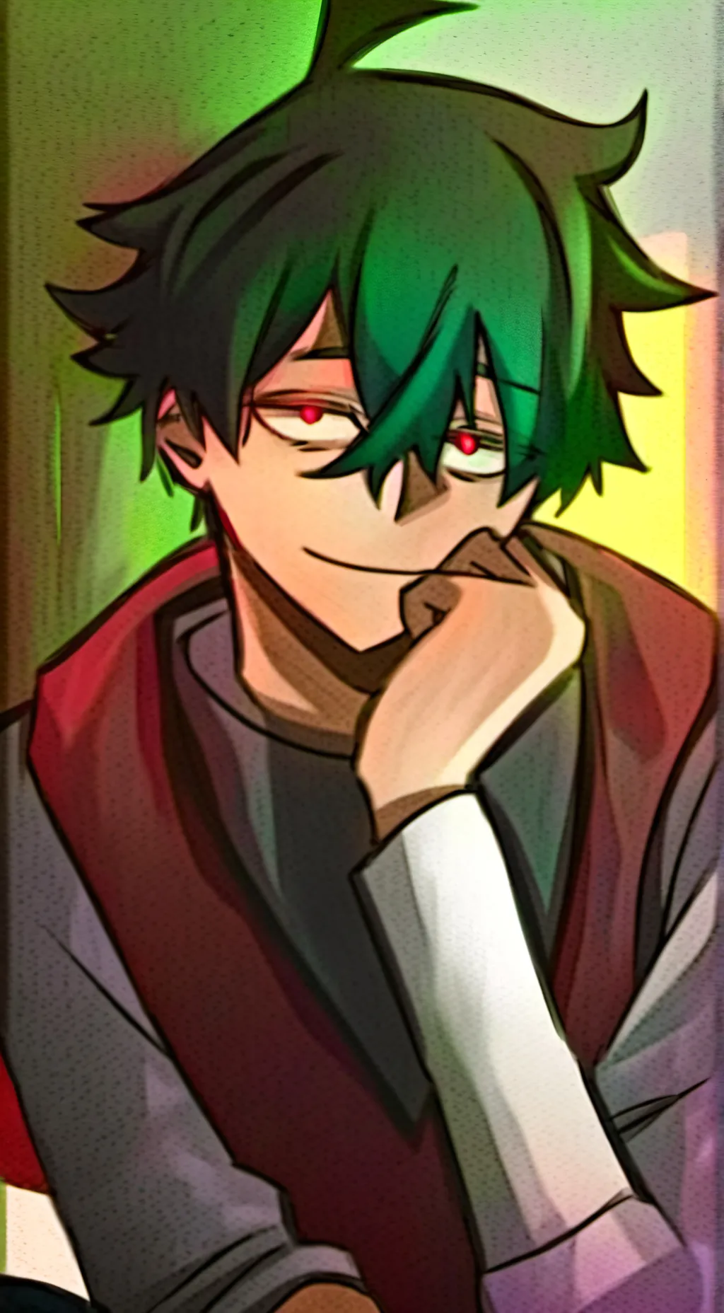 ai character: Villian deku background