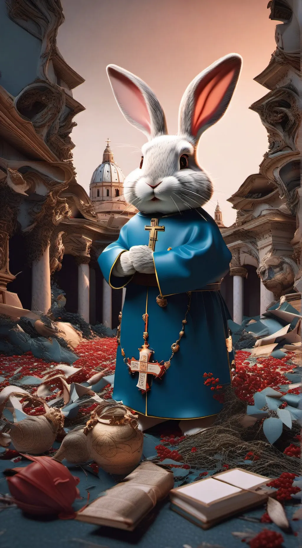 ai character: Mr Bunny background