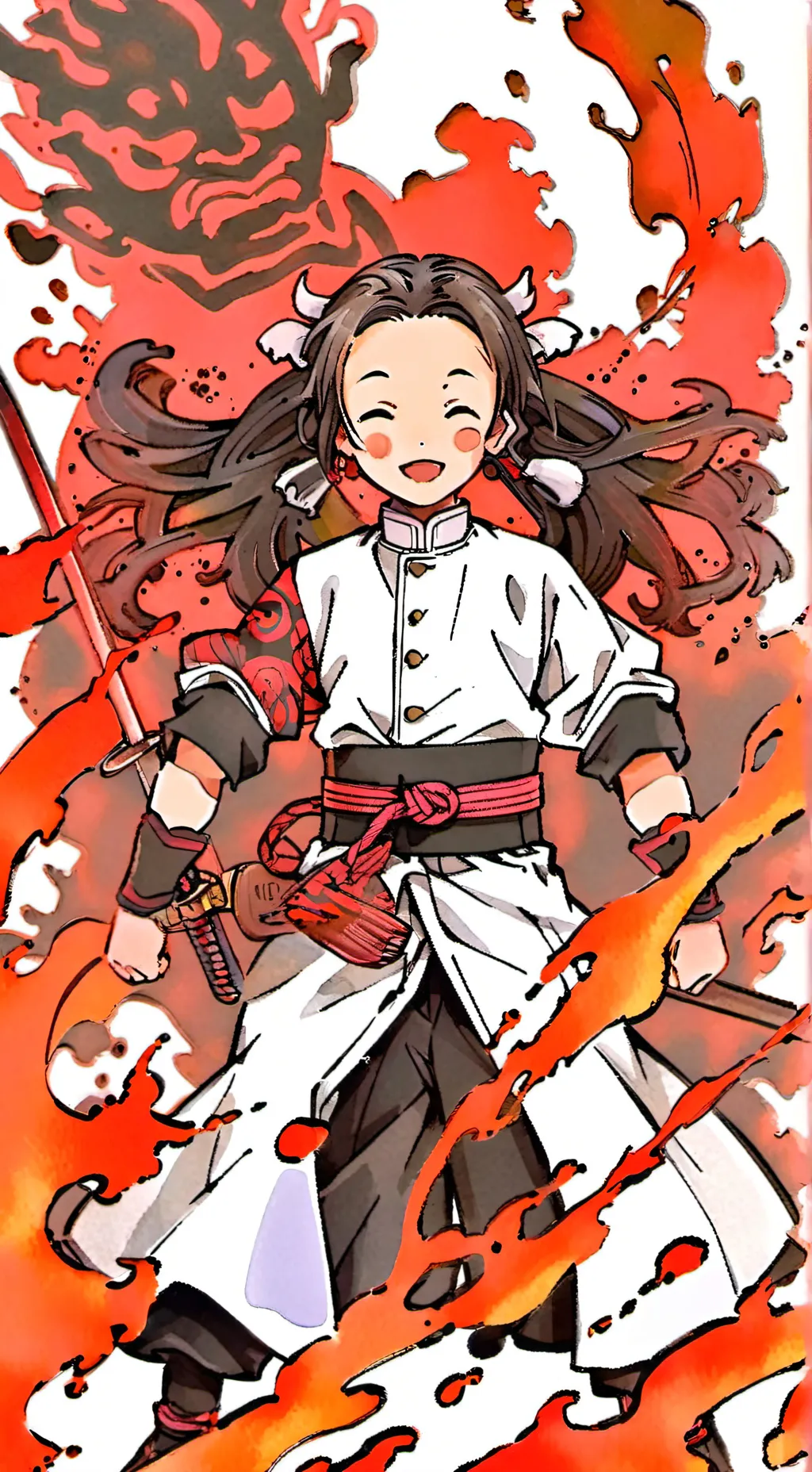 ai character: Sumi naho and kiyo background