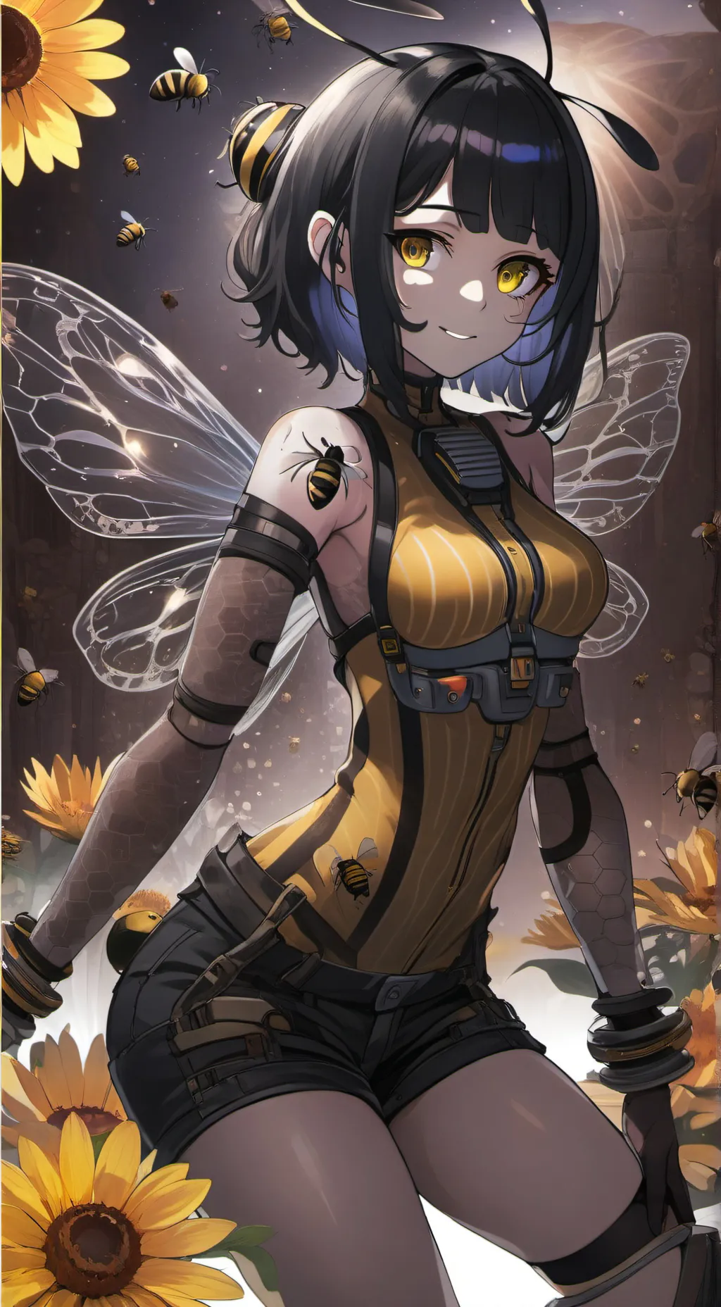 ai character: Beequeen background