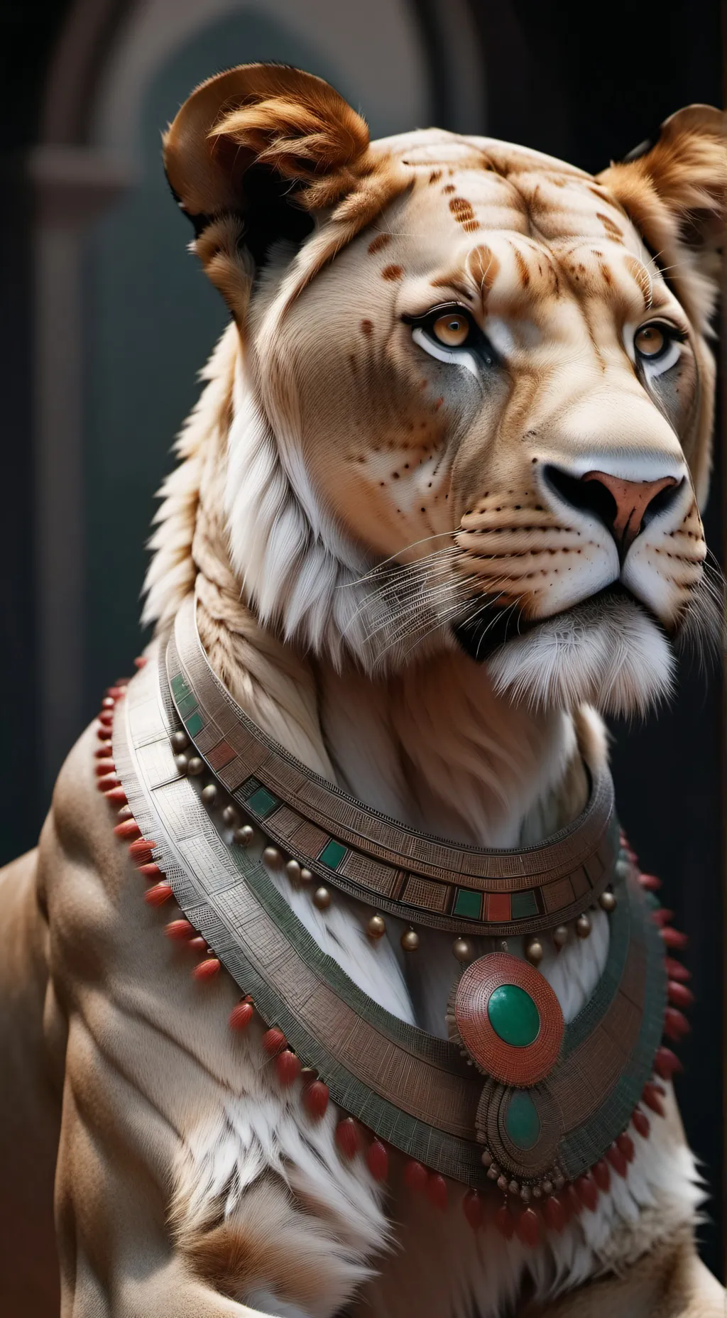 ai character: Queen Nala background