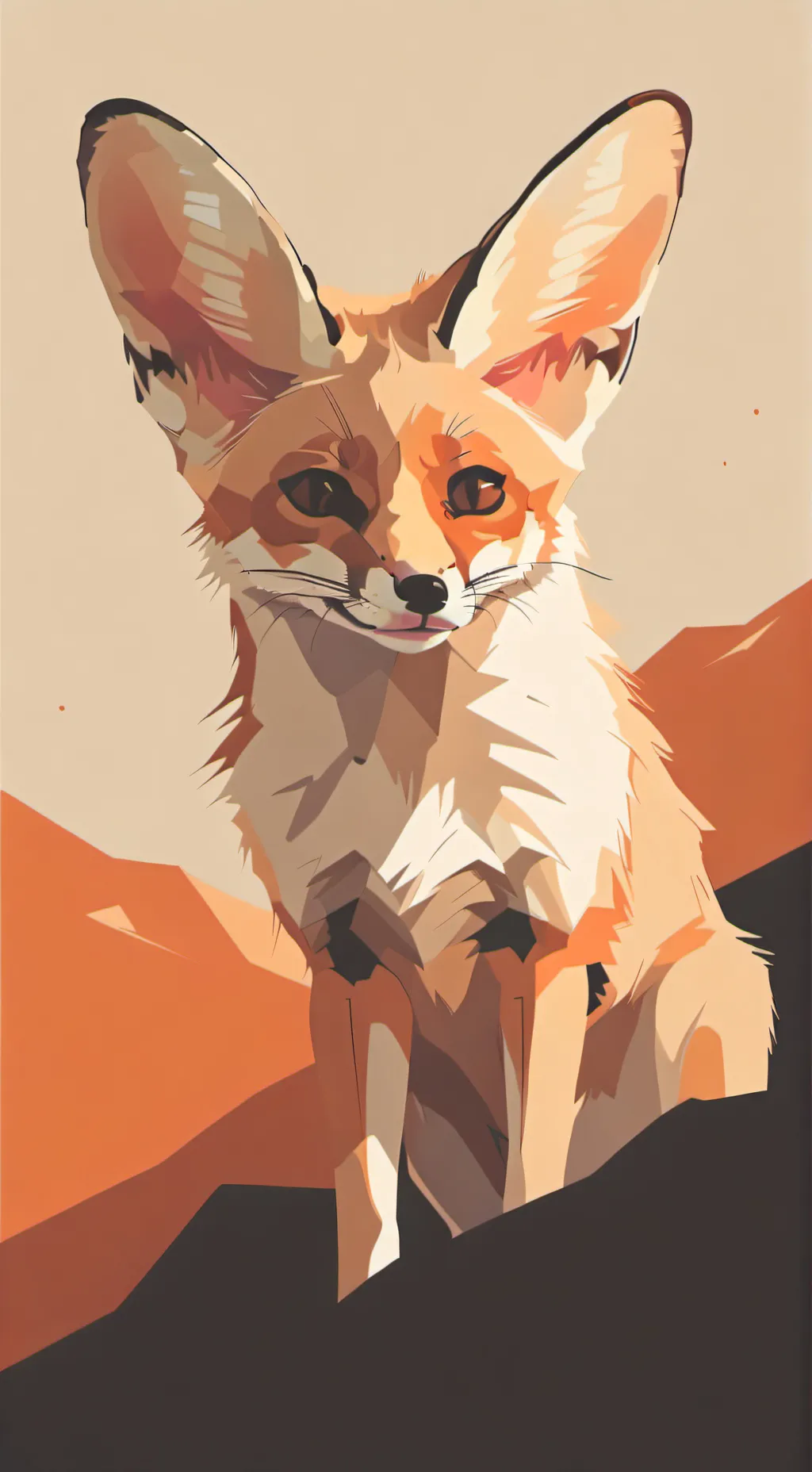 ai character: fox zoo background
