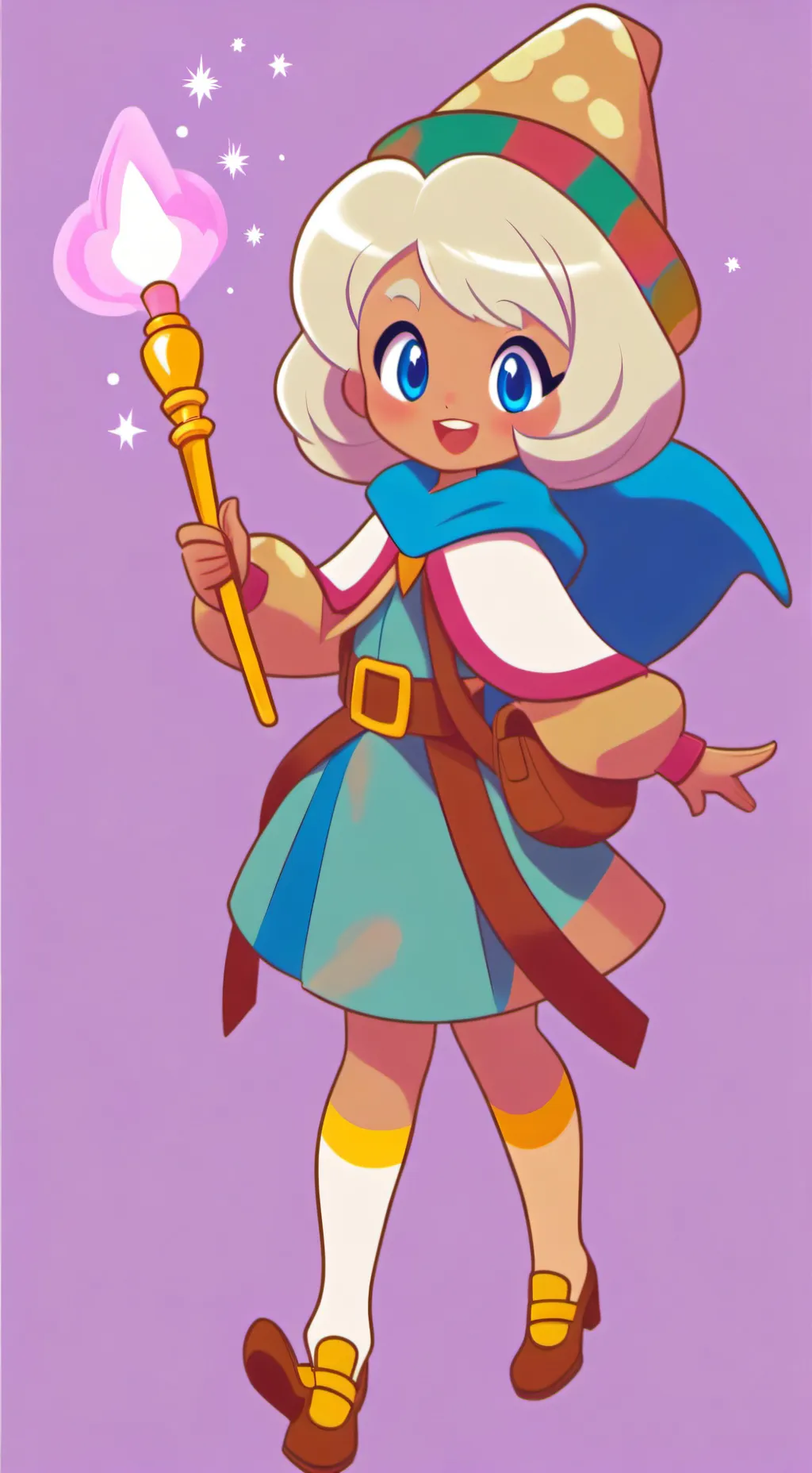 ai character: Cream Puff Cookie background