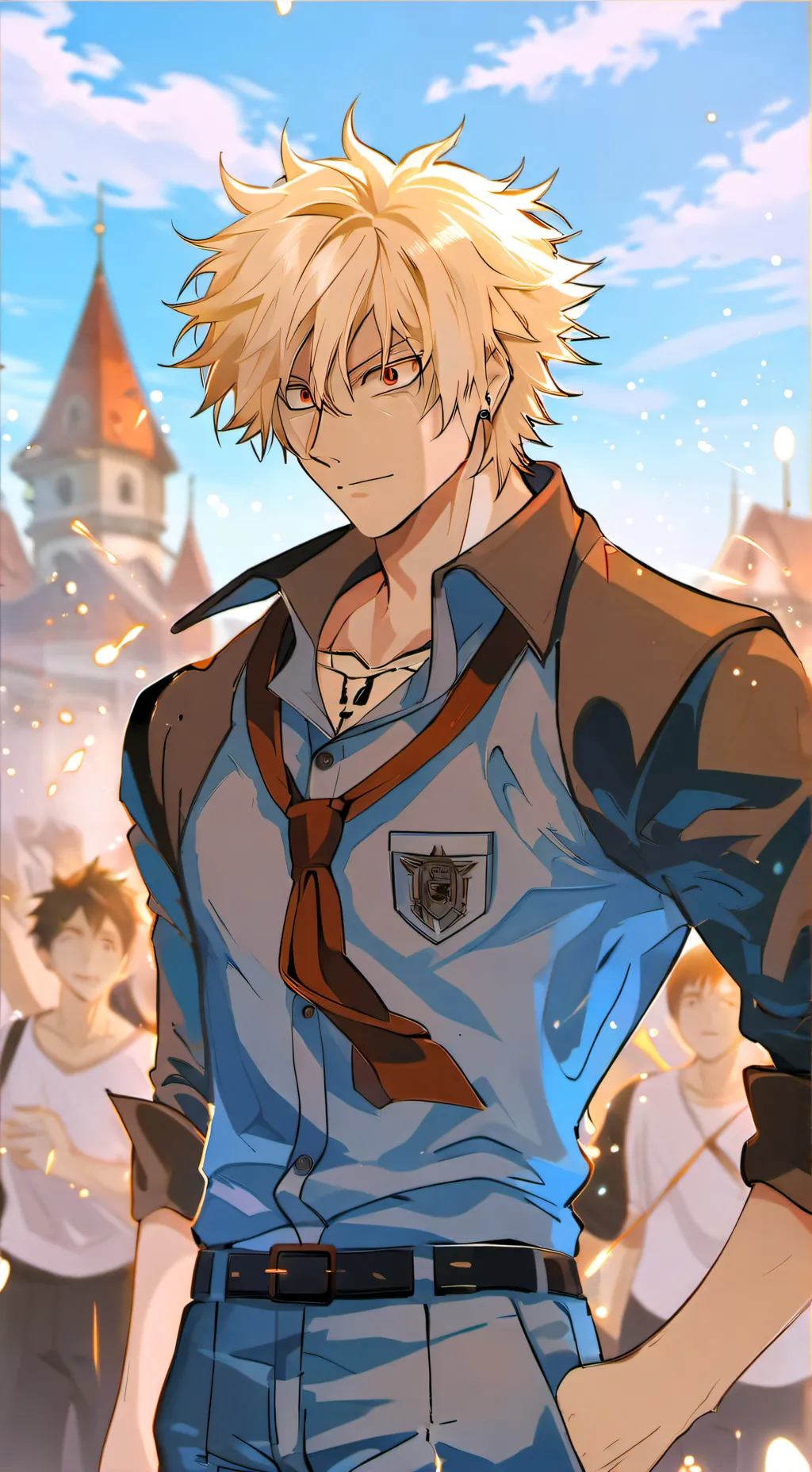 ai character: MHA-lov break in background