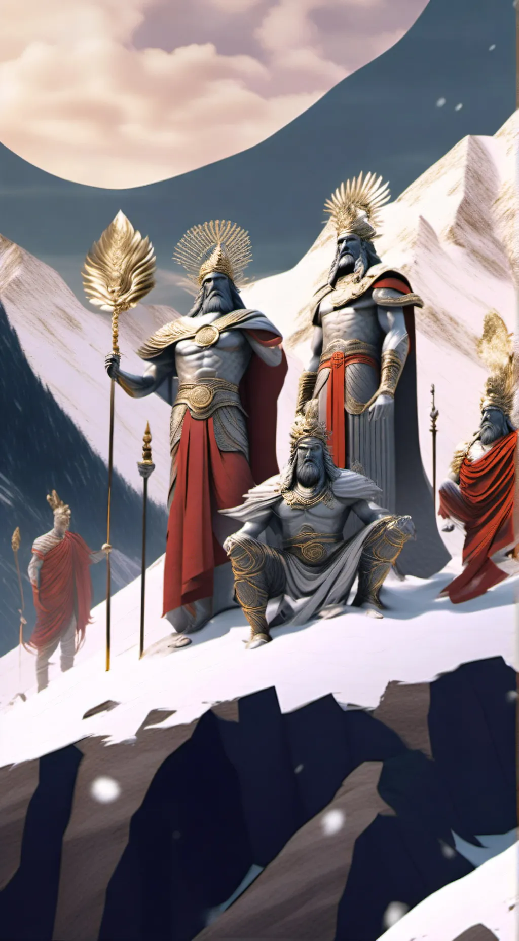 ai character: Greek gods background