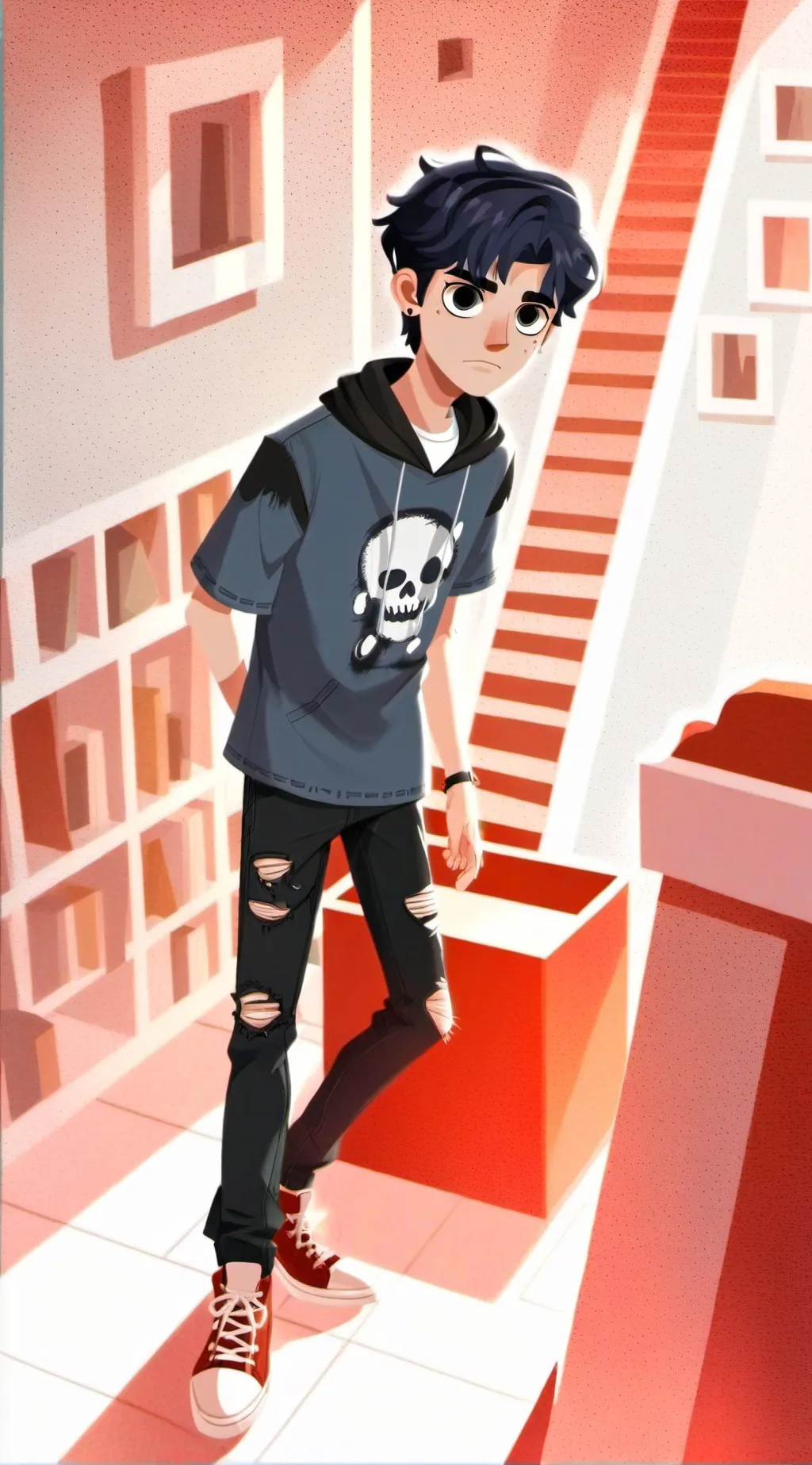 ai character: School ghosts background
