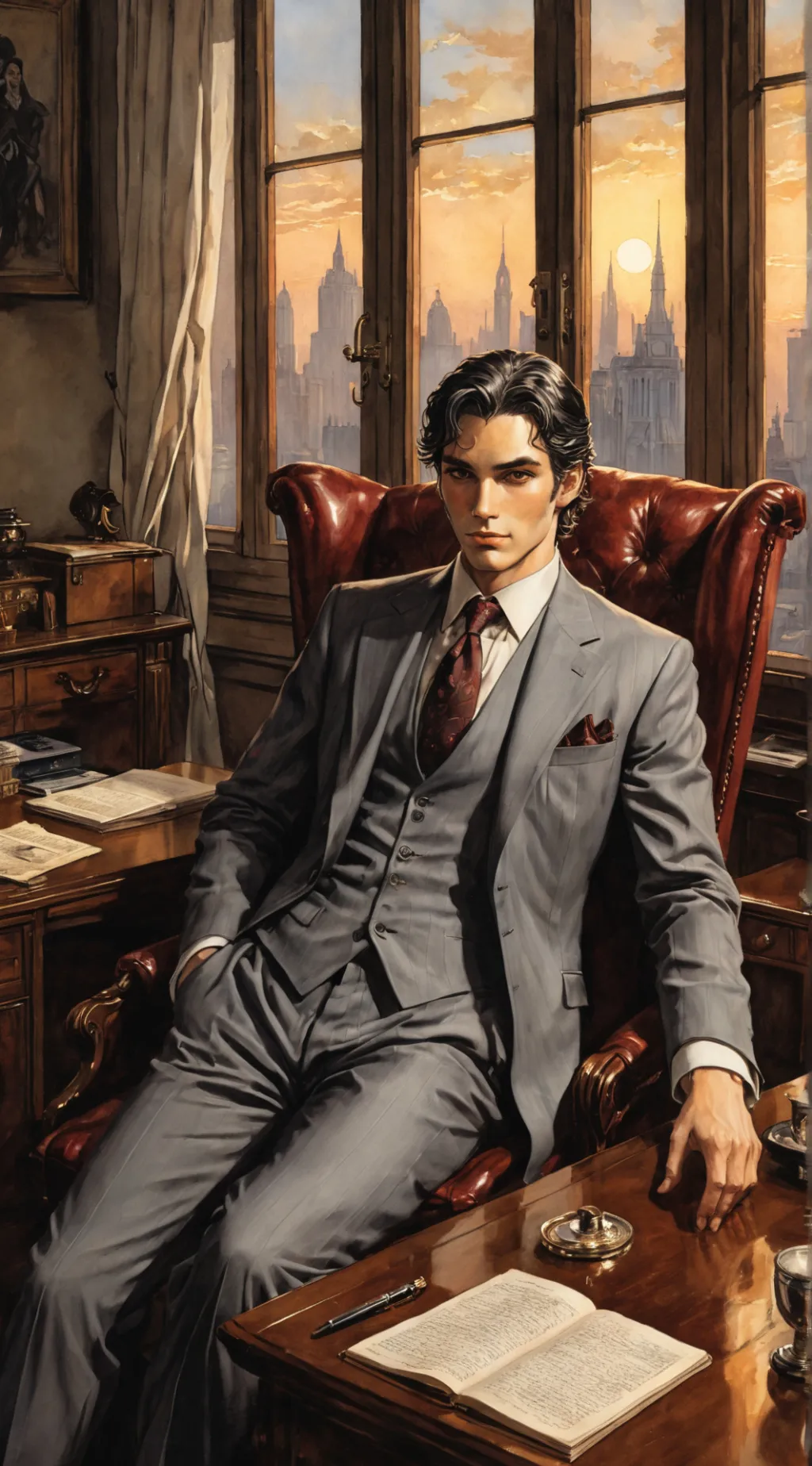 ai character: Lucien background