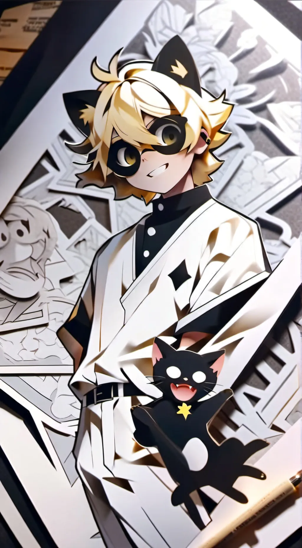 ai character: Chat Noir background