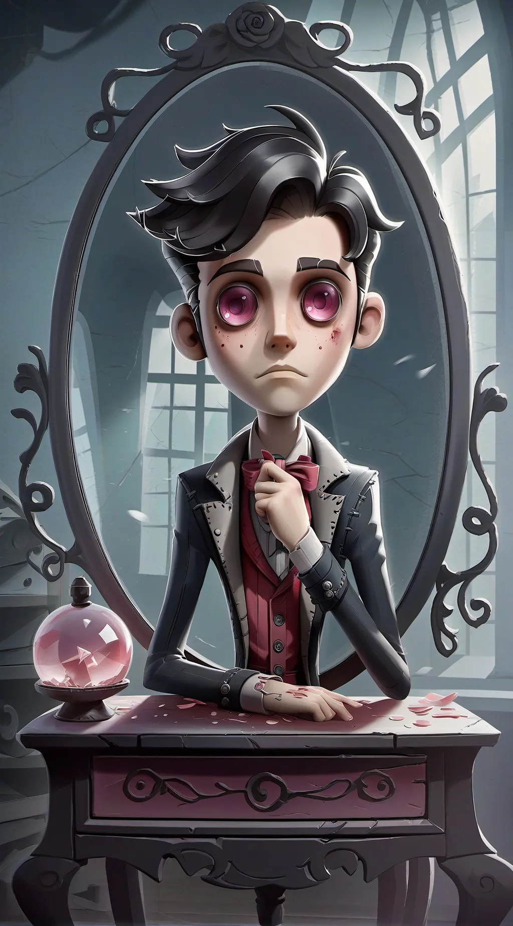 ai character: twisted glissen background