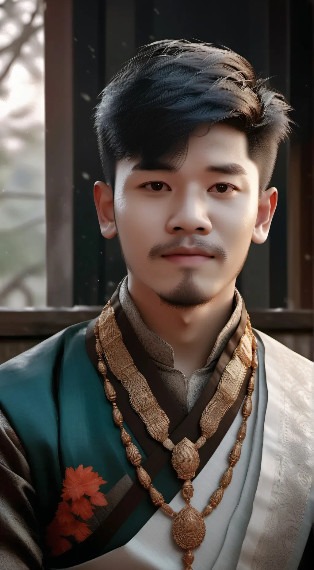 ai character: chain town background