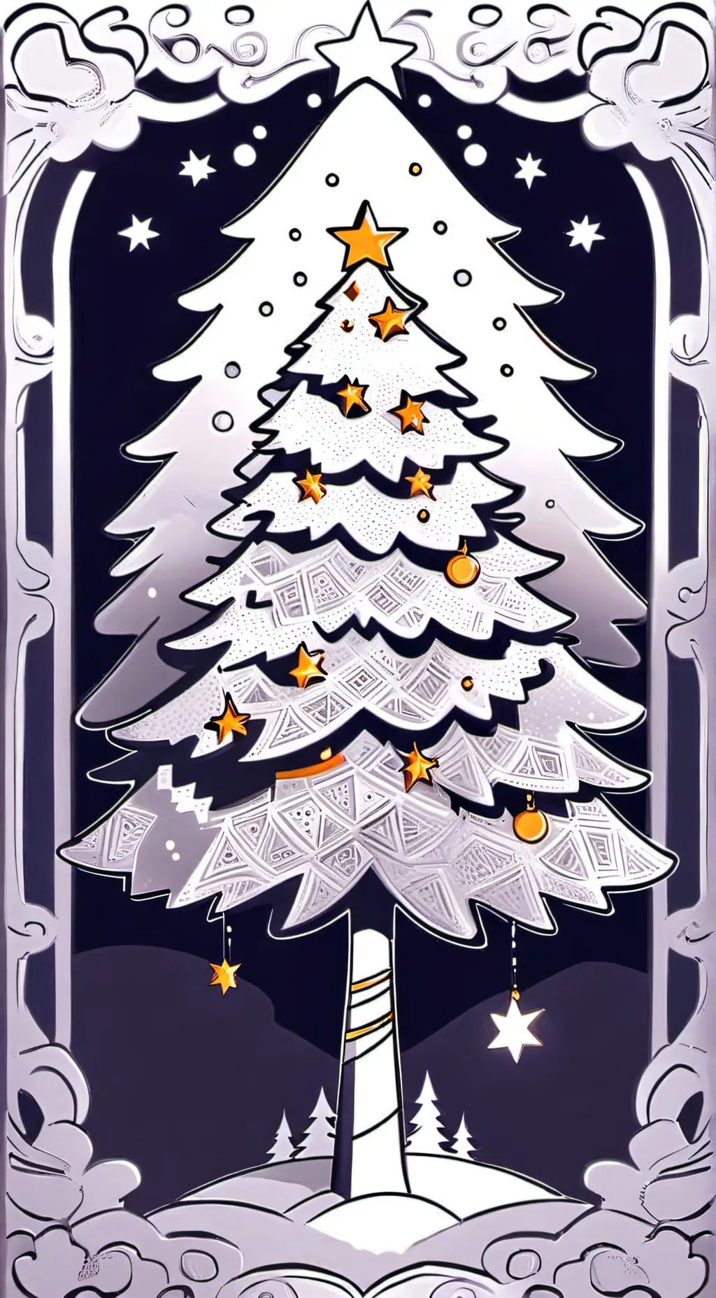 ai character: Dw Christmas background