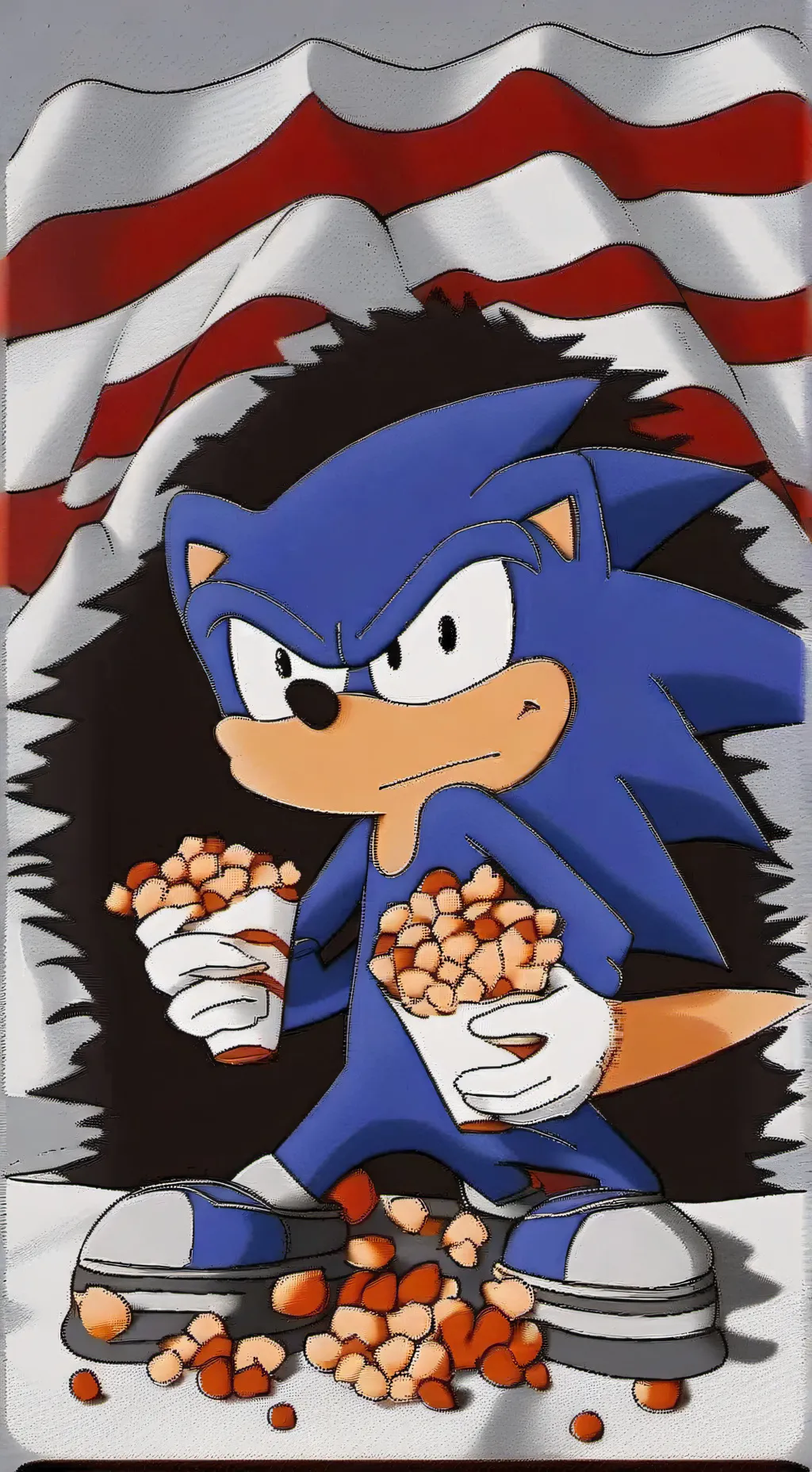 ai character: Sonic sleepover background