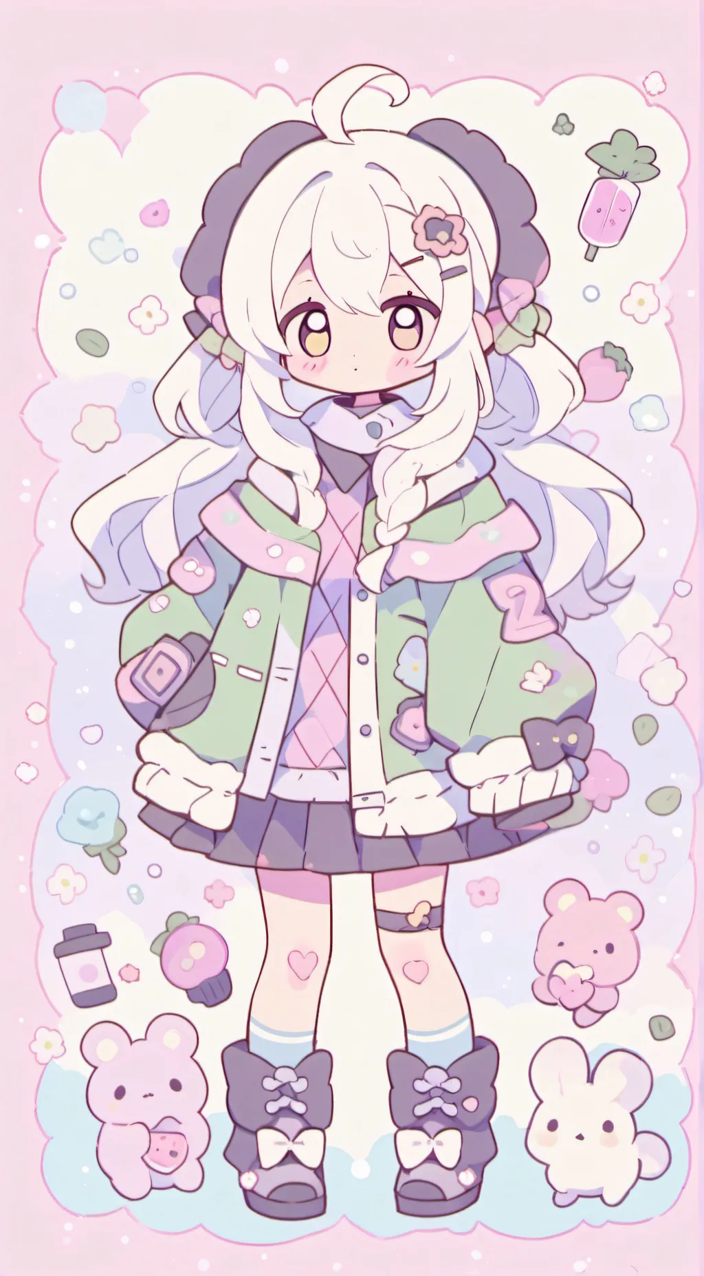 ai character: Sprunki and friend background