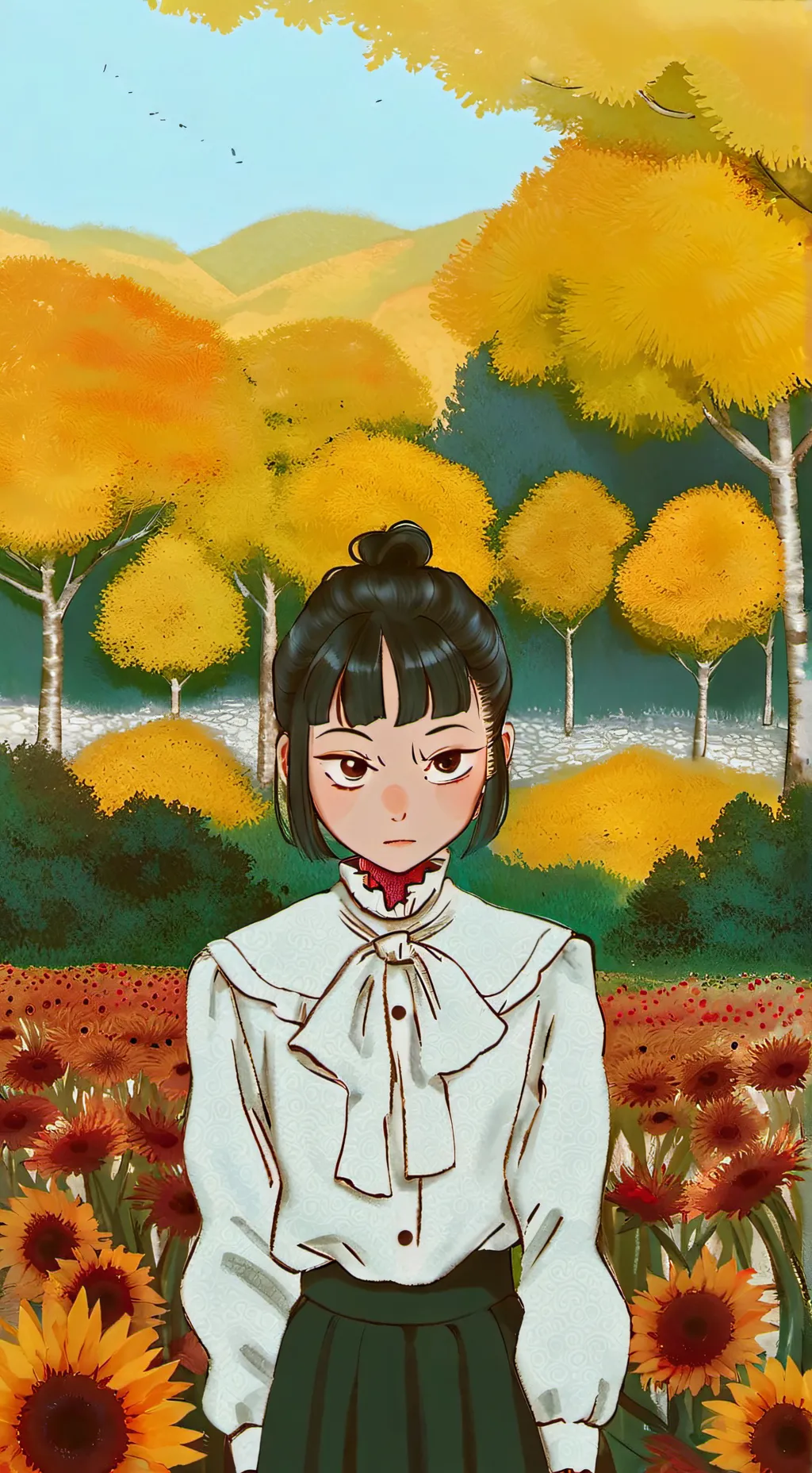 ai character: Маки background