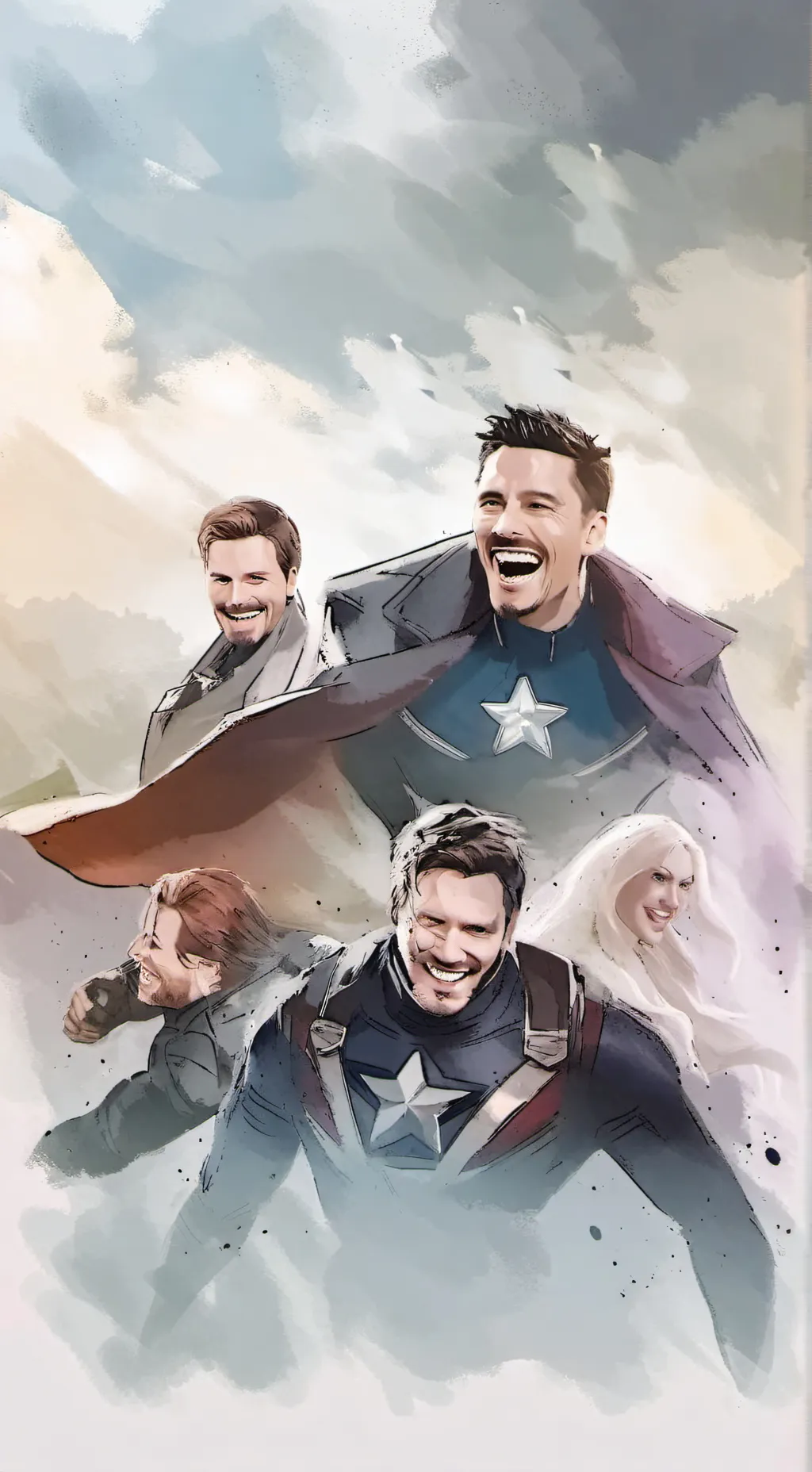 ai character: avengers background
