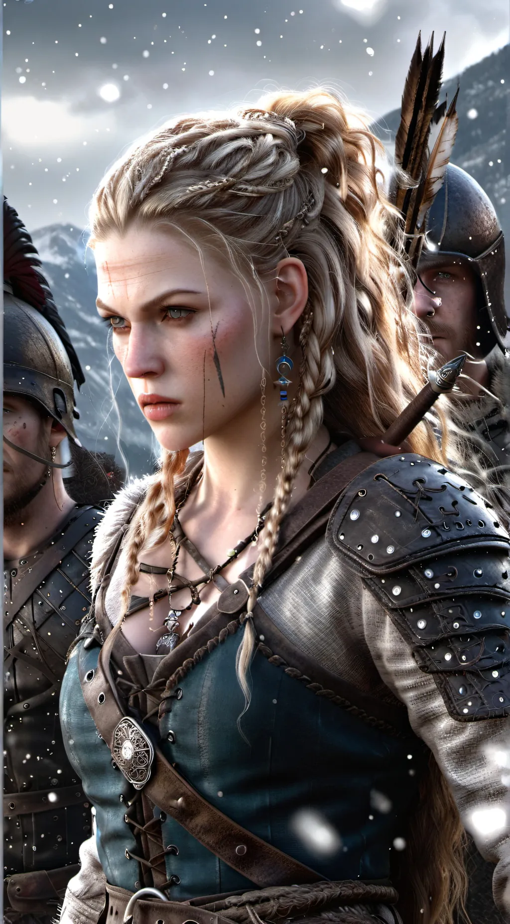 ai character: Lagertha  background