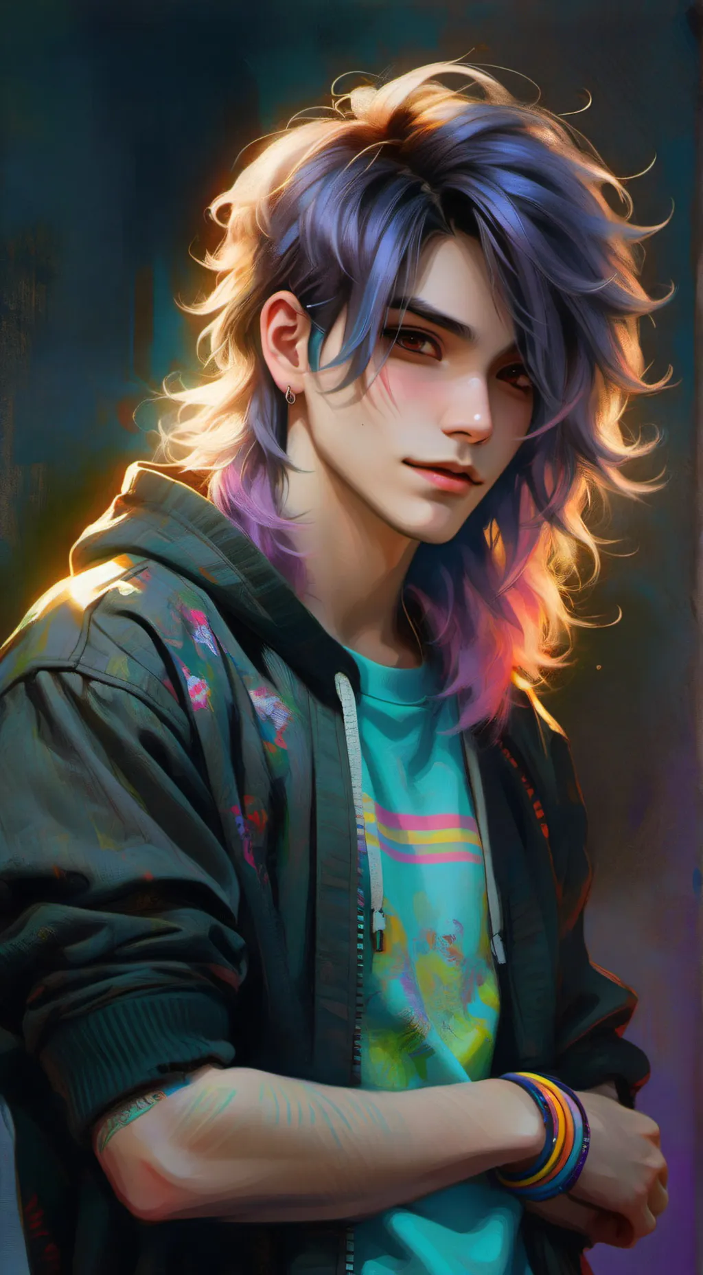 ai character: Zee or Zephyr 🥴 background