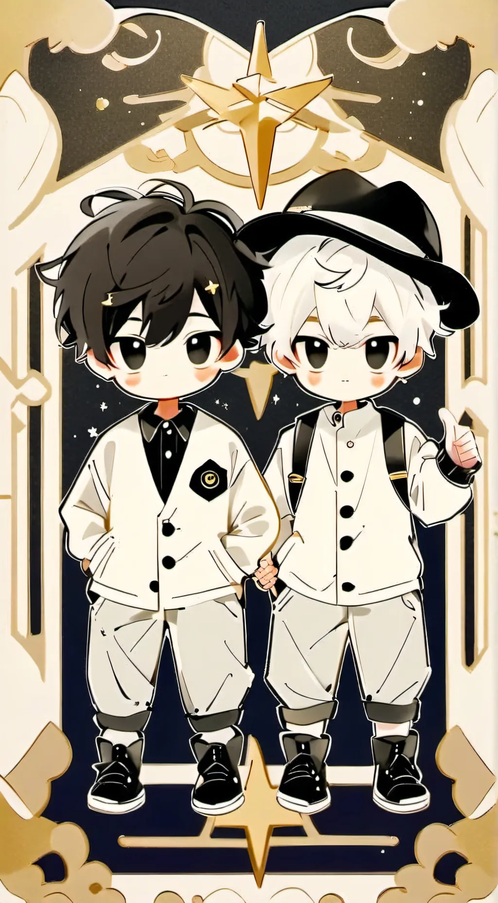ai character: Ethan and Max background