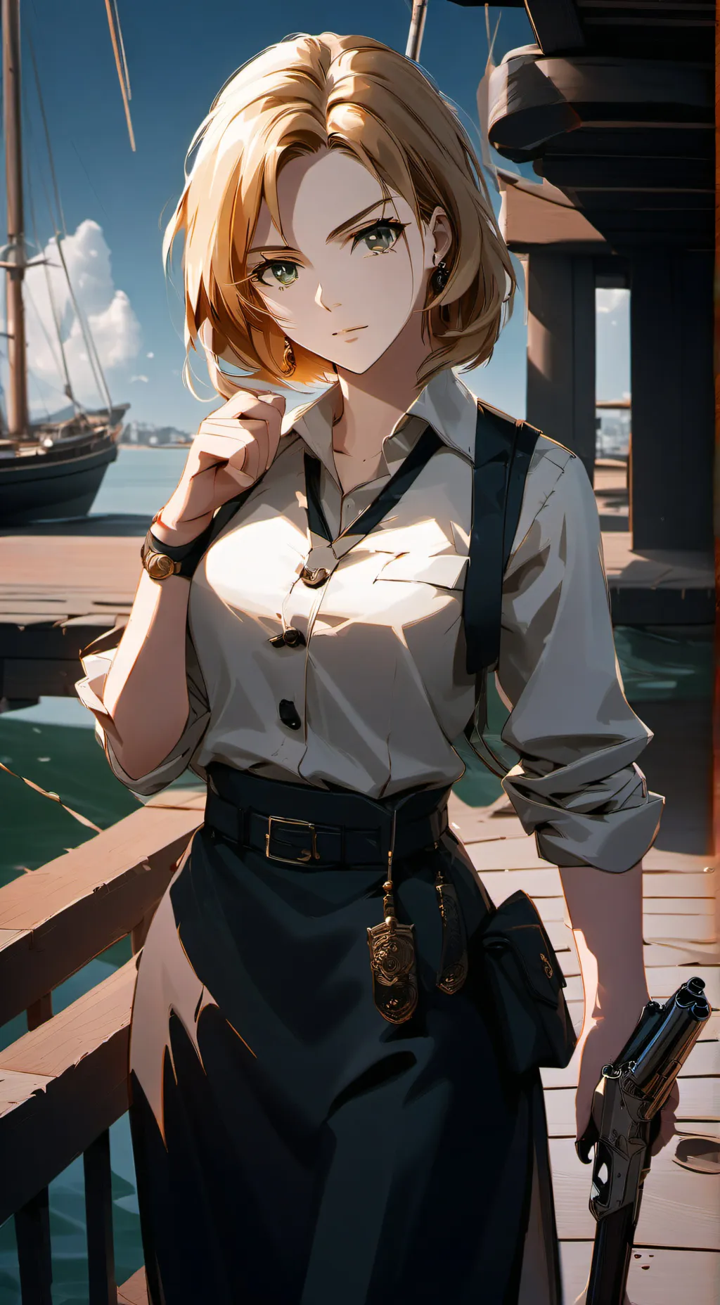 ai character: Det. Nicole background