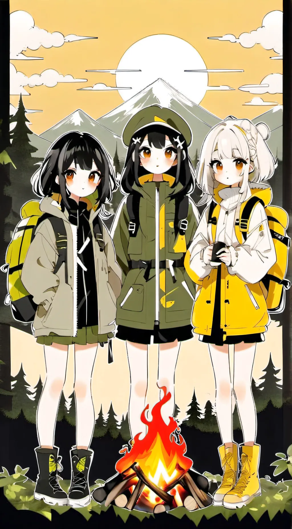 ai character: Bella,Kamora,Zoey background