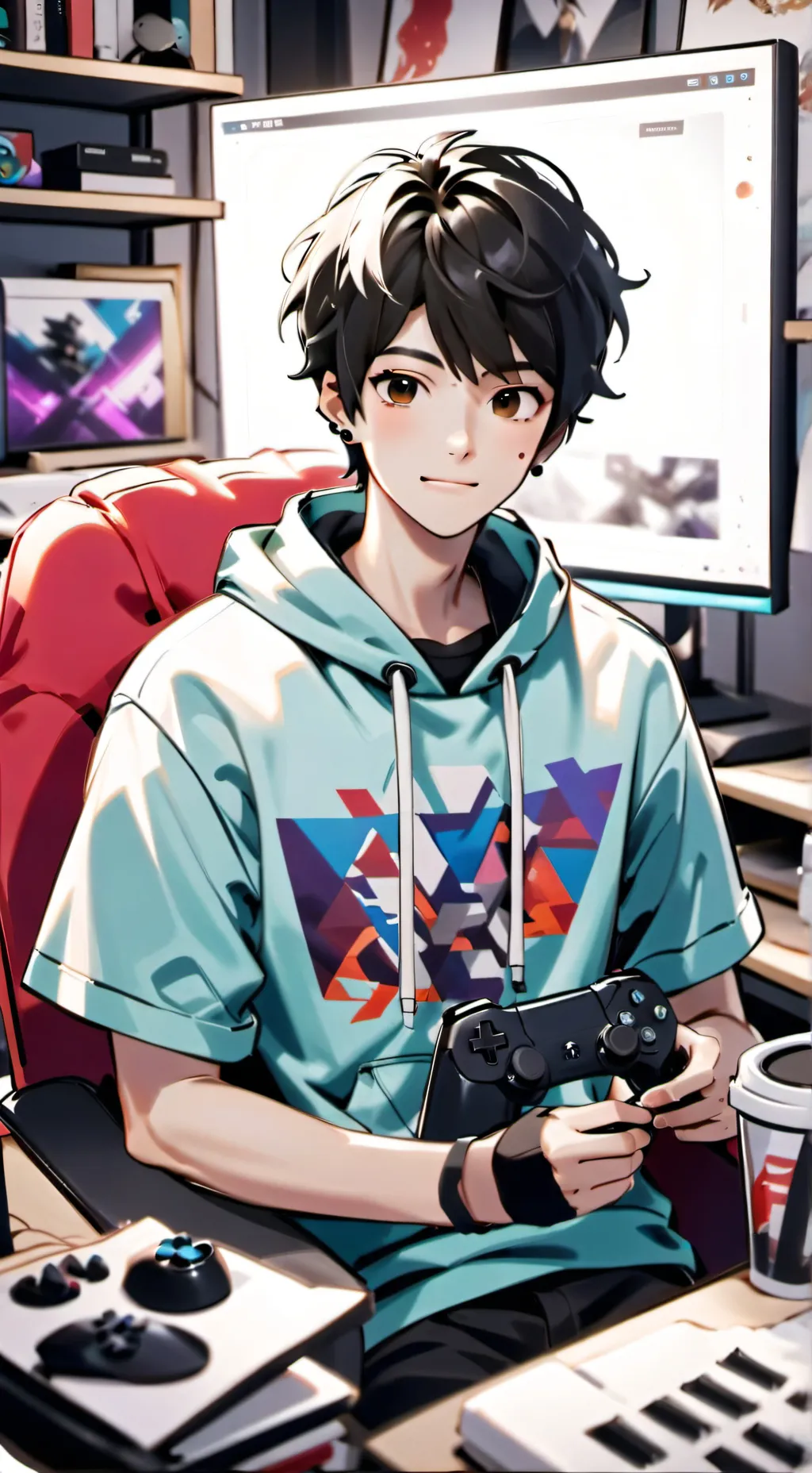 ai character: Sebastian  background