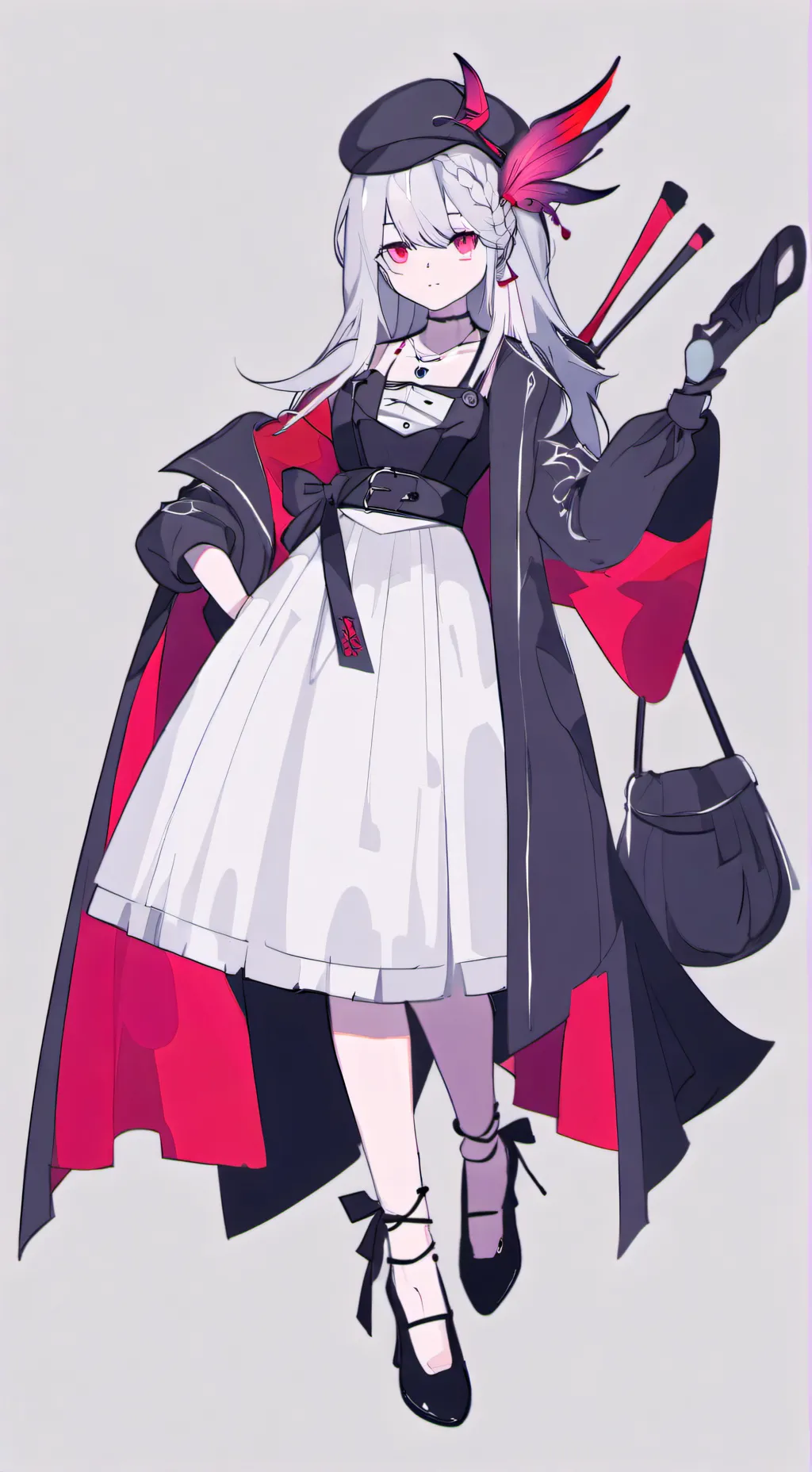 ai character: rose background