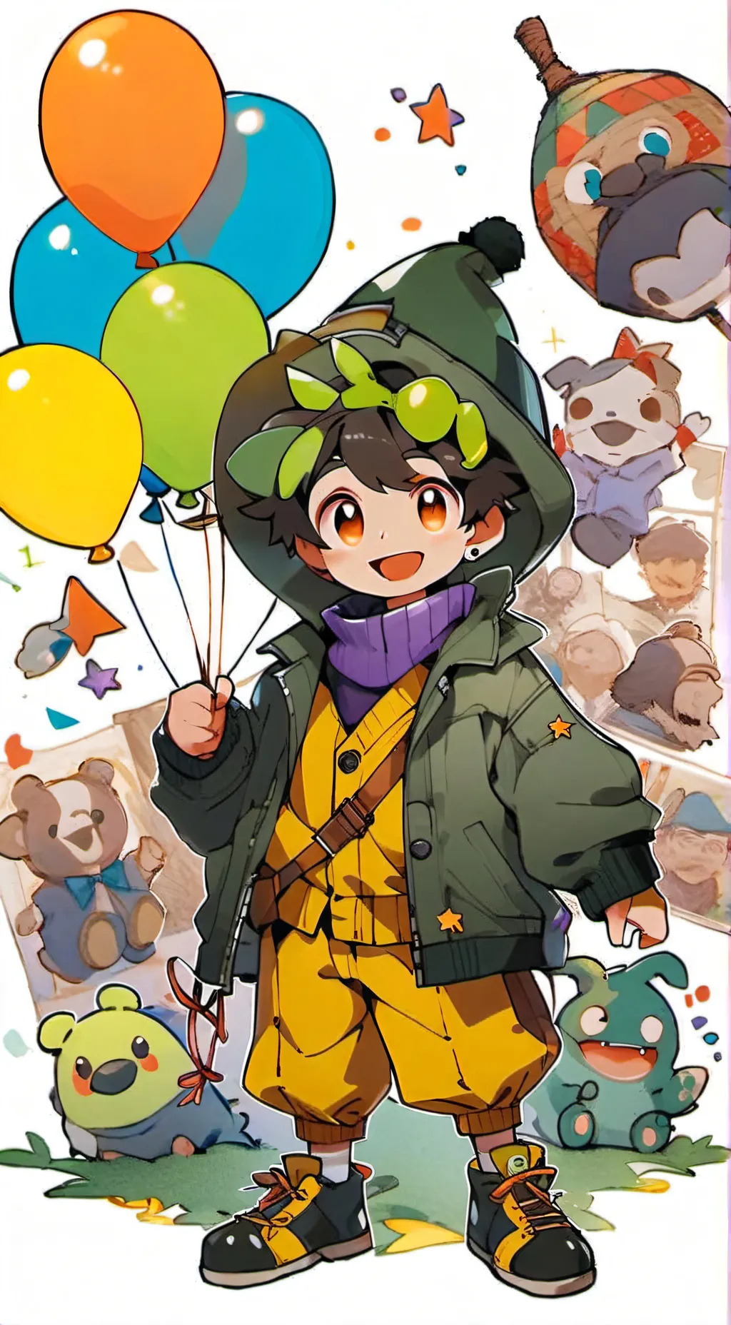 ai character: °•Looey•° background
