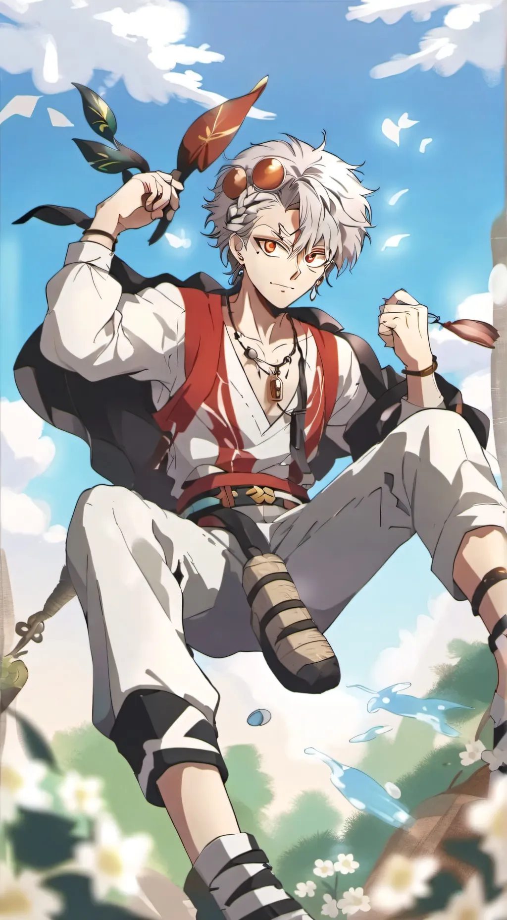 ai character: SANEMI SHINAZUGAWA background