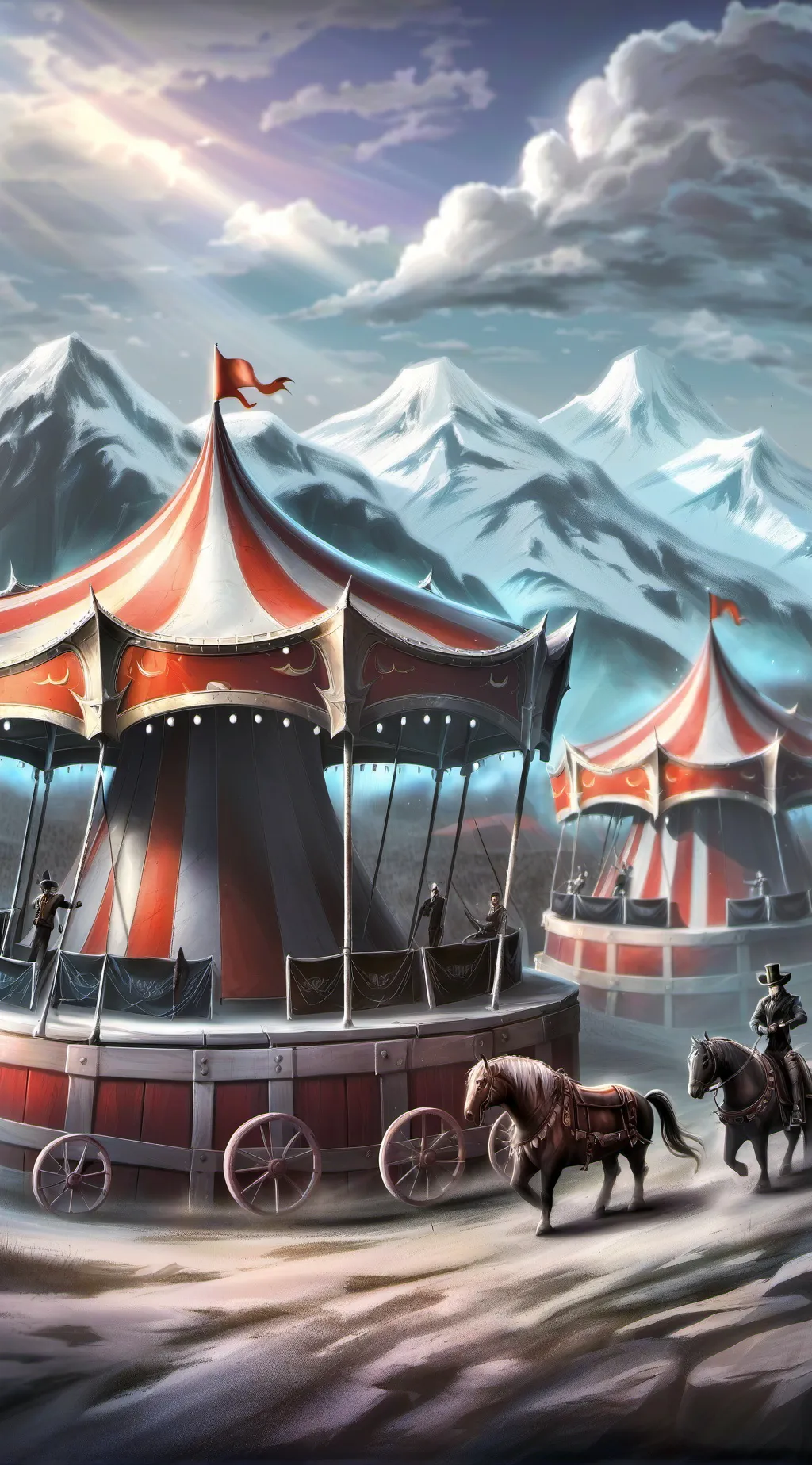 ai character: Digital circus 4 background